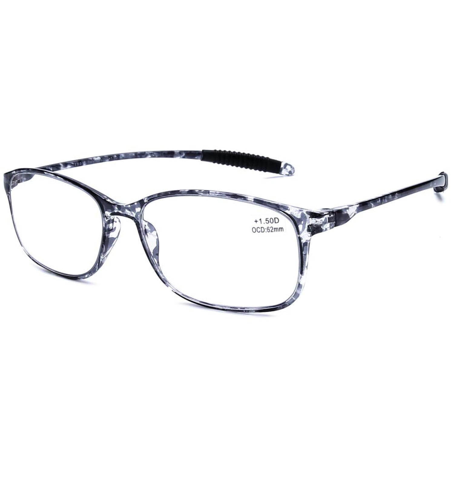 DOOViC Blue Light Filter Reading Glasses for Unisex - TR259-C (9 Colors) | C9 Gray Tortoiseshell 1.25x | Improve Eye Comfort - Buy Online on GoSupps.com