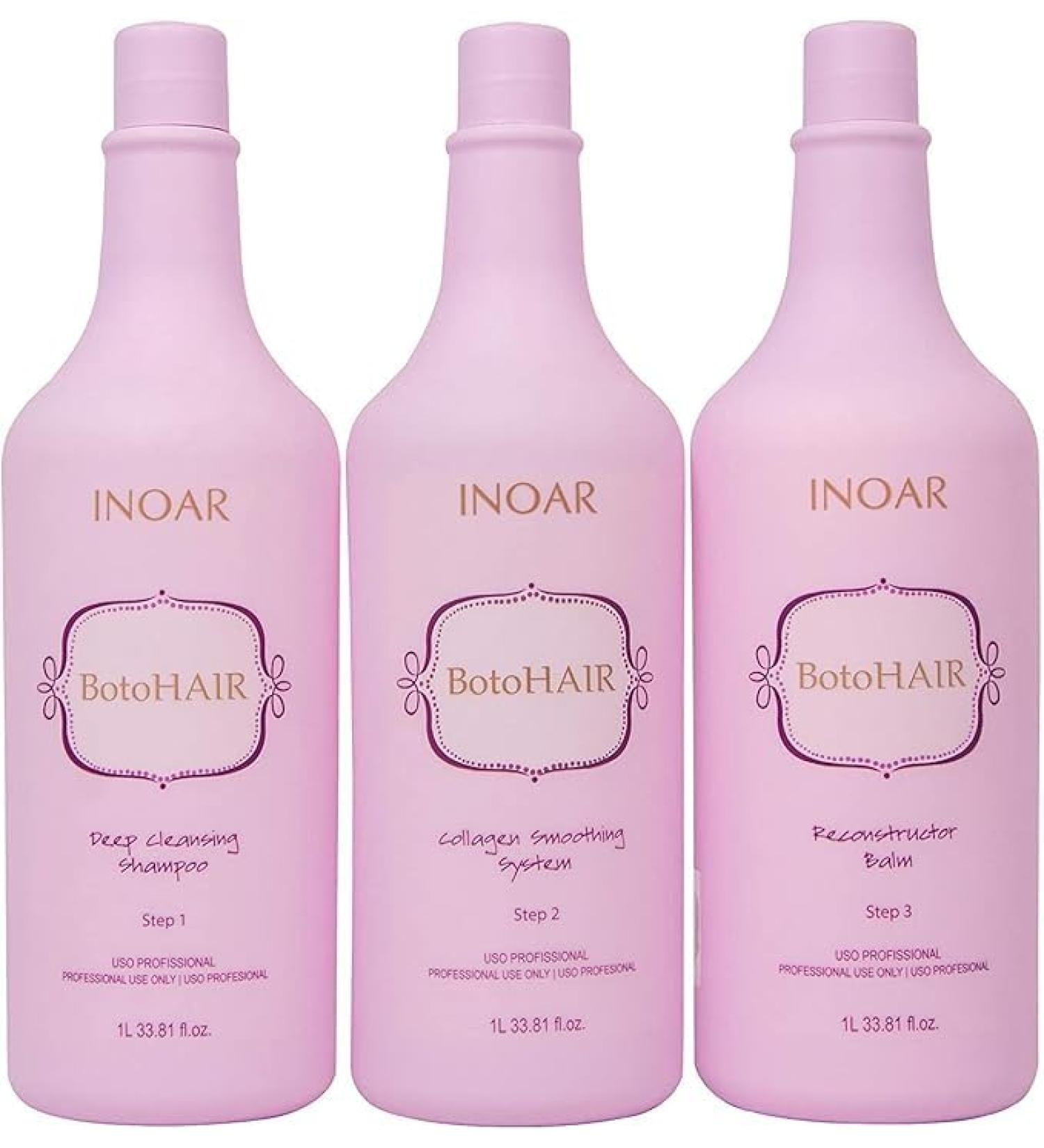  INOAR INOAR Professional BotoHair Deep Cleansing Shampoo BotoHAIR Collagen System and BotoHAIR Reconstructive Balm 3 Litres - Buy Online on GoSupps.com