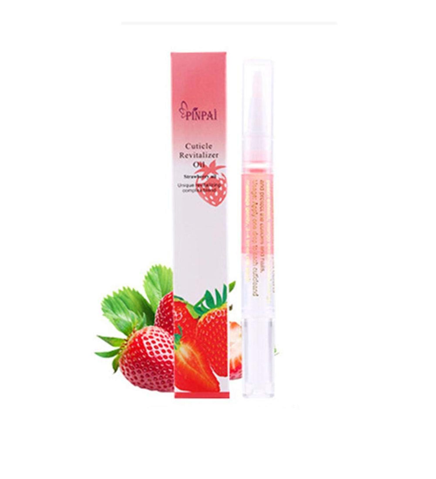 Nail Cuticle Nutrition Oil Pen Cuticle Revitalizer Barb Soften Manicure Tool Nail Care Manicure Nail Art Treatment(Strawberry)
