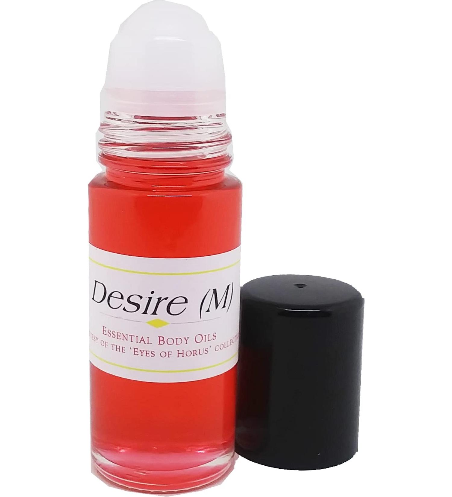 Desire - Type for Men Cologne Body Oil Fragrance Roll-On - Red - 1 oz. - ID#6288 1 Fl Oz (Pack of 1)