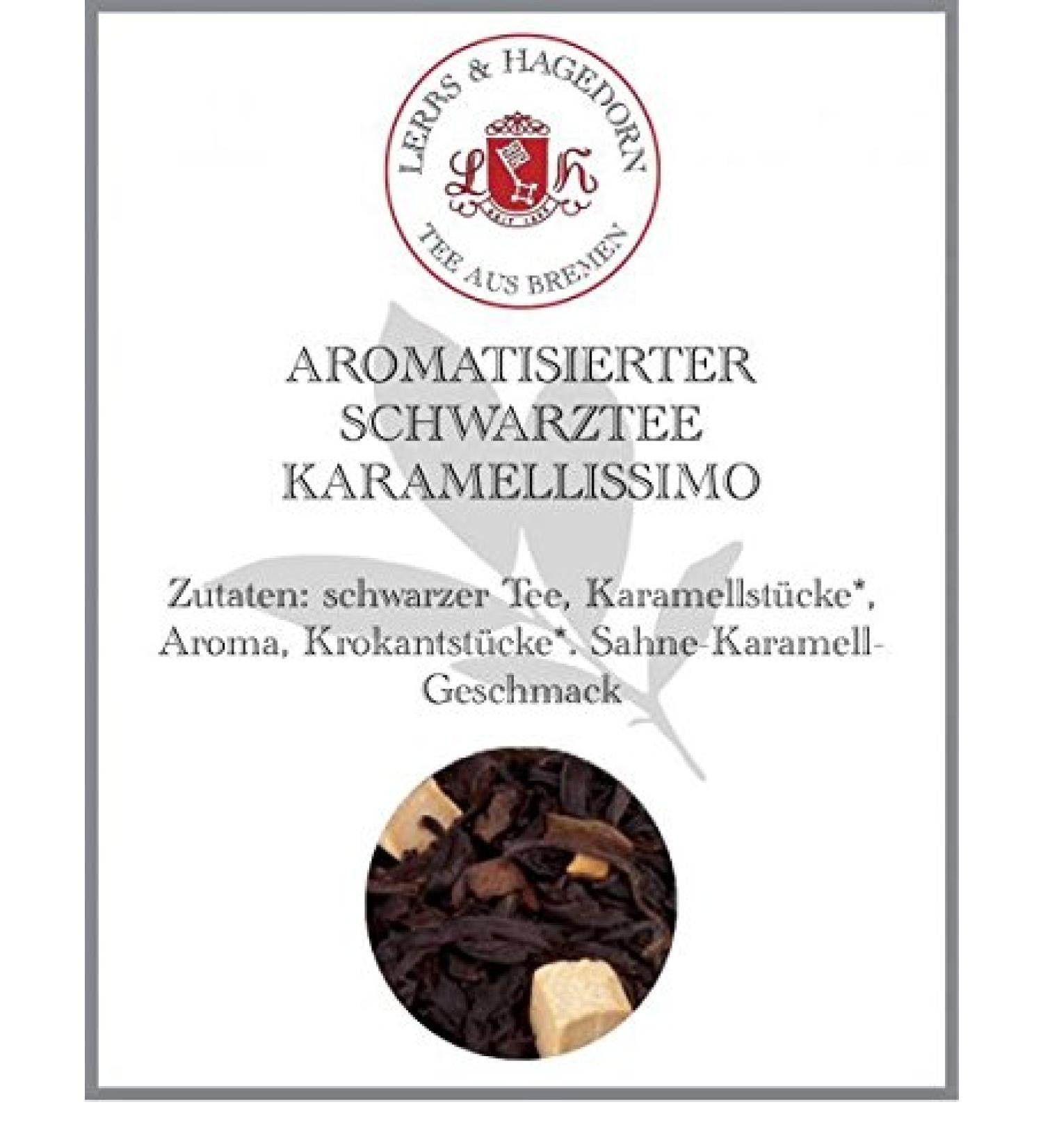  Lerbs & Hagedorn Lerbs & Hagedorn Black tea caramellissimo | cream caramel 2 kg approx. (162 liters) black tea pieces of caramel - Buy Online on GoSupps.com