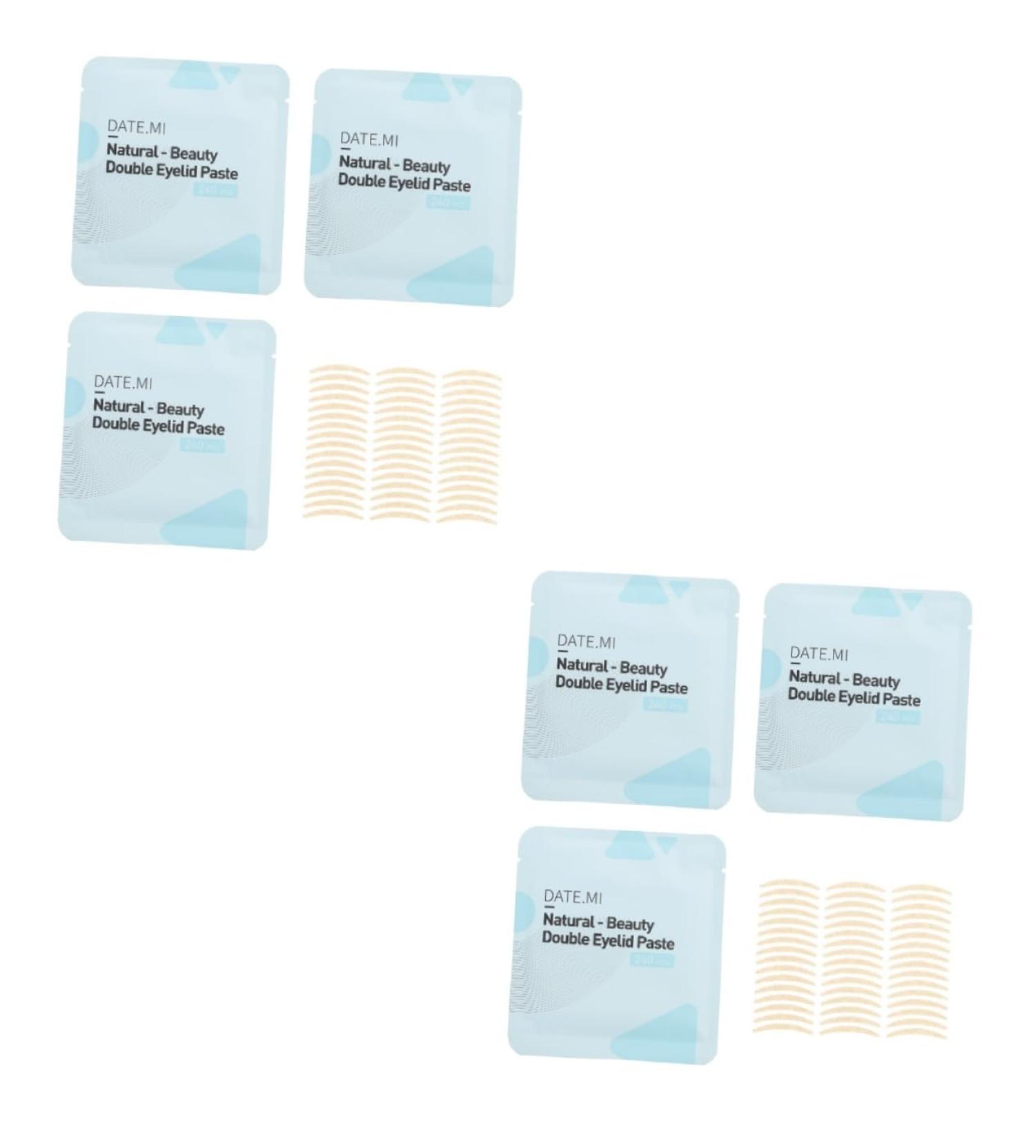 FOMIYES 6 Sets Double Eyelid Sticker Eyelid Shadow Sticker Eyelid Strips Instant Eye Lift Strips Sticky Eyelid Tape Mesh Tape Eye Makeup Tool Double Eyelid Tape Breathable Supplies Abs - Buy Online on GoSupps.com