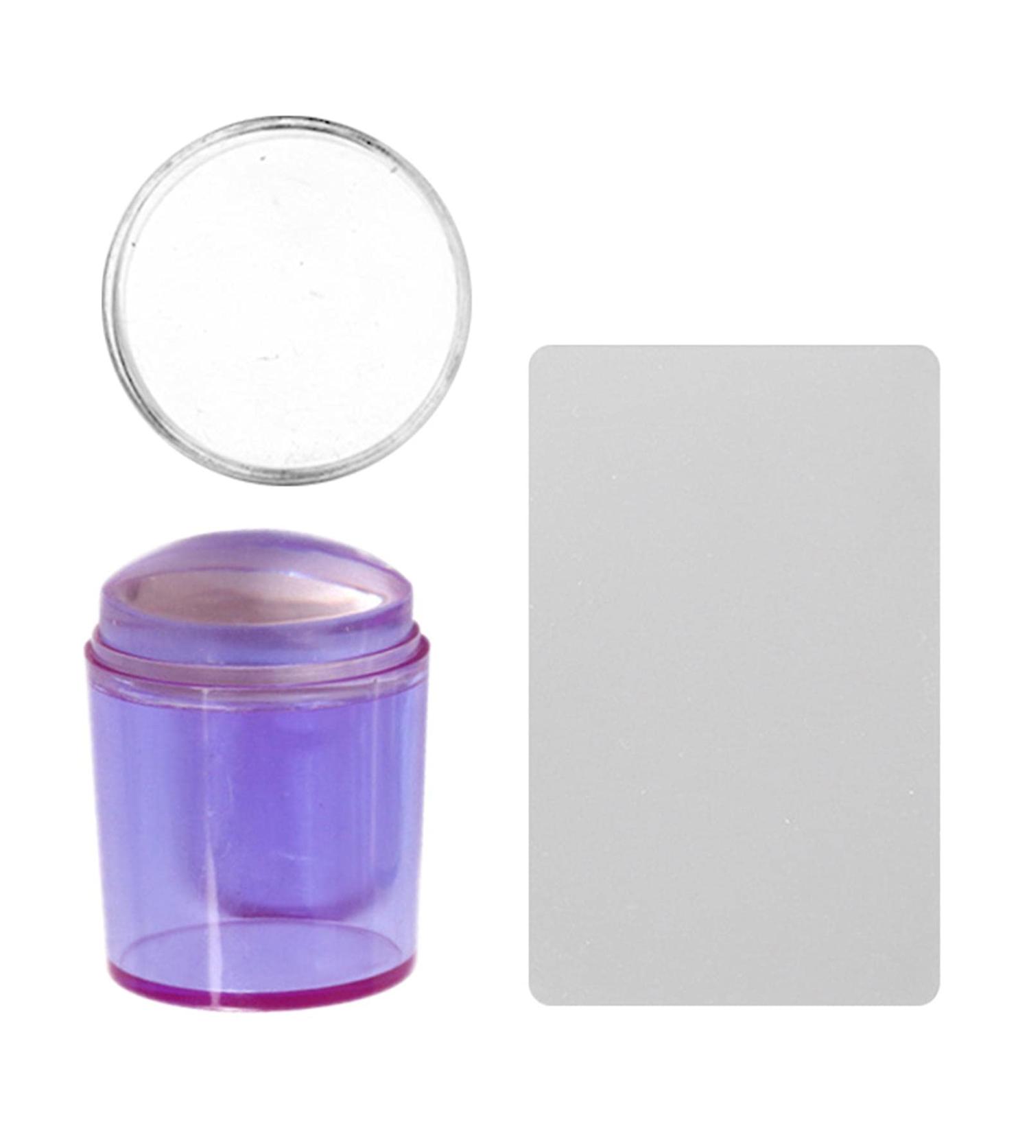Buy Sadfd Nail Art Stamp Set - Silicone Jelly Stamp & Scraper for DIY Nail Decor | Best Nail Art Tools for Creative Designs - Buy Online on GoSupps.com