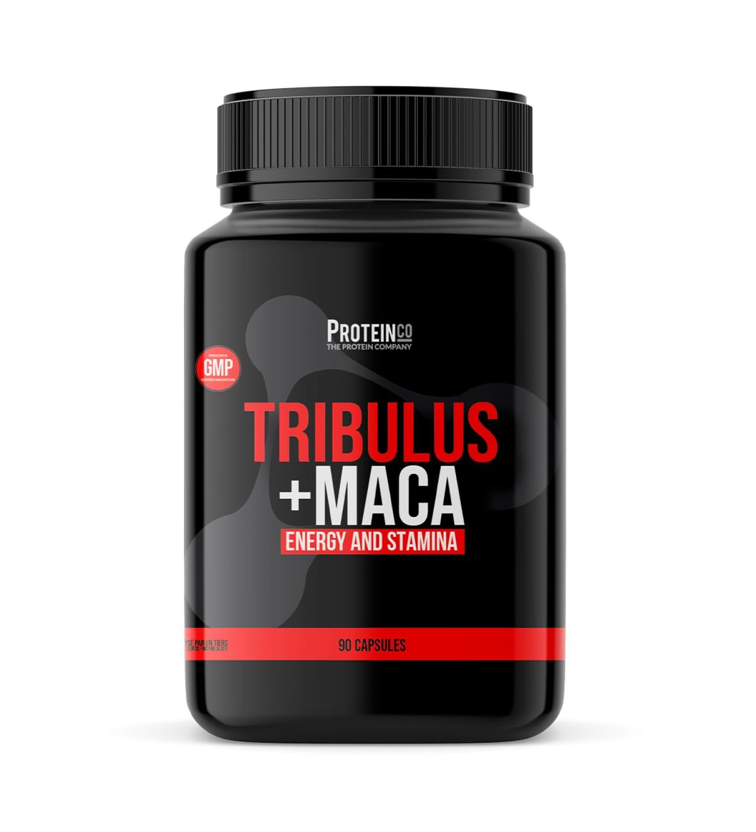 ProteinCo | Tribulus Terrestris & Maca | Natural Energy Performance Testosterone | 90 Capsules - Buy Online on GoSupps.com
