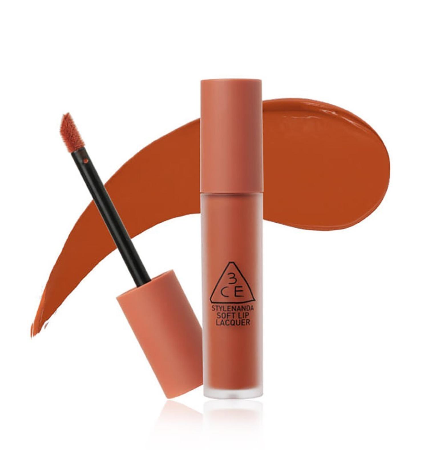3CE New Soft Lip Lacquer #TAWNY RED - Long Lasting Brick Orange Tint | 6g International Shipping Available - Buy Online on GoSupps.com