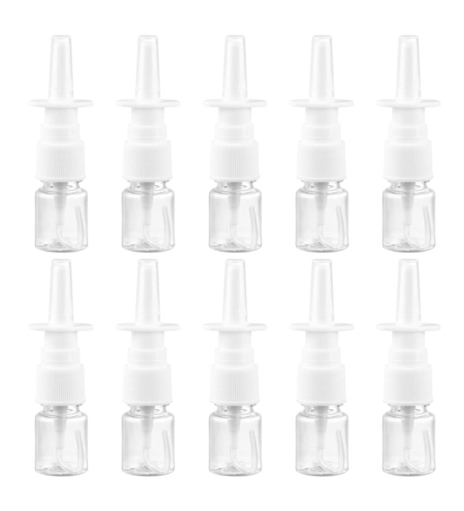 Scicalife 20 Pcs Travel Spray Bottle Set - PET Portable Rhinitis Relief, Transparent Plastic, 5ML Glass Containers - Compact & Durable - Buy Online on GoSupps.com