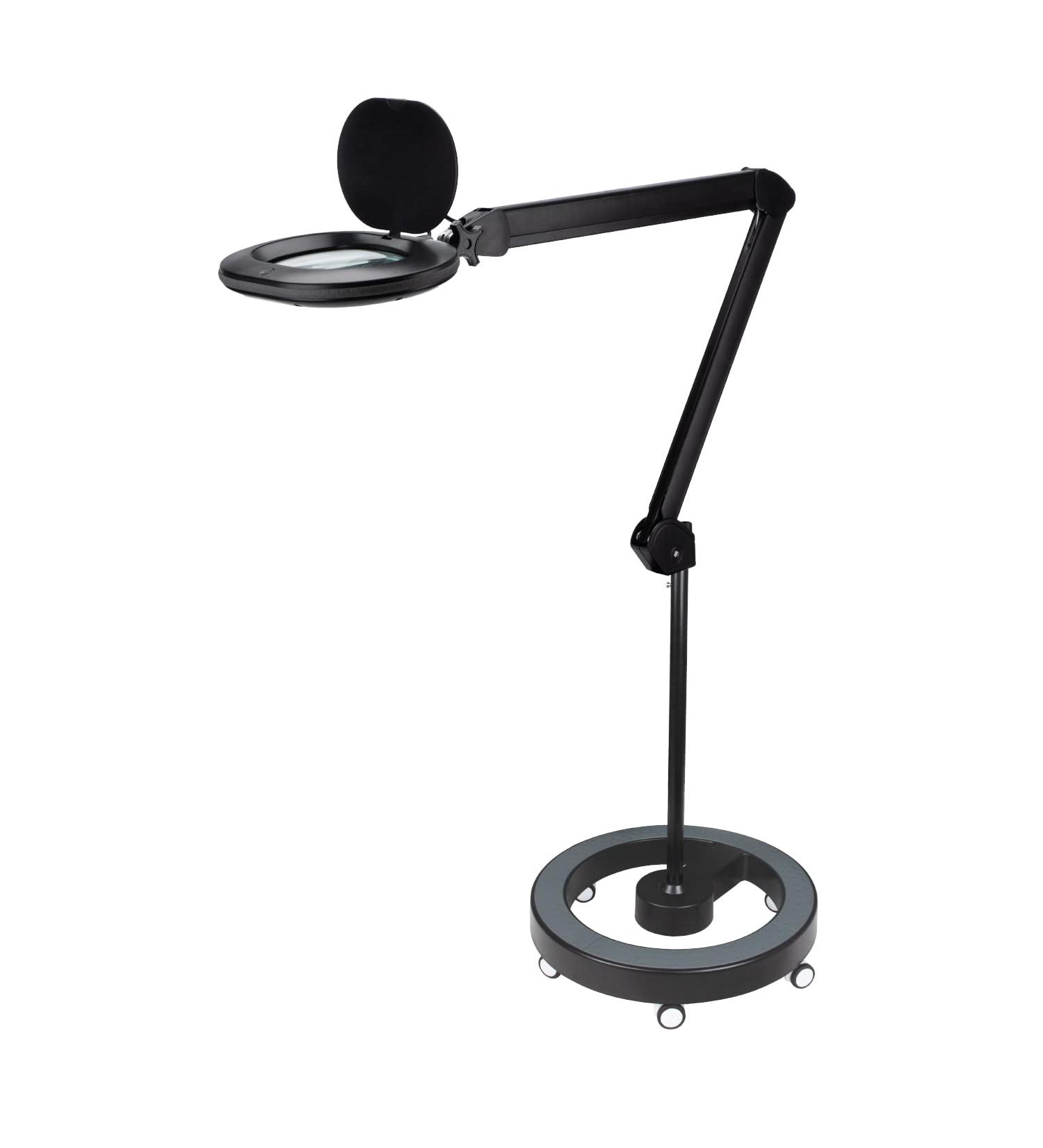 Buy Lumeno 8615SW Magnifying Lamp - 60 LED Workplace Lamp with 5 Diopters | Perfect for Reading Cosmetics and Soldering - Large Oval Lens 110x150mm - International Shipping Available - Buy Online on GoSupps.com