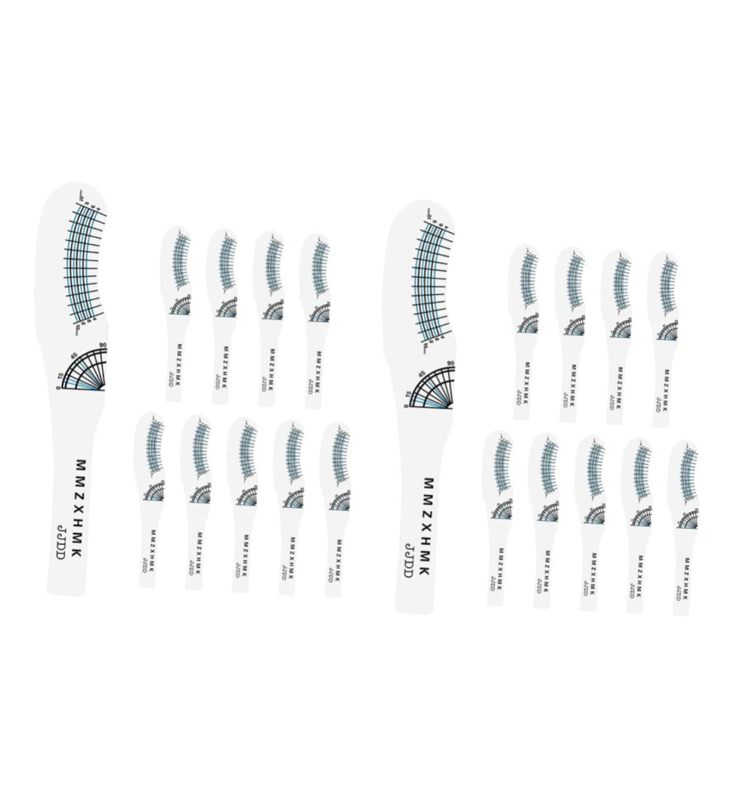 Beavorty 20 Pcs eyelash measuring ruler eyelash length ruler paper lash measuring tool mascara scale lash 1 count (Pack of 1) As Shownx2pcs - Buy Online on GoSupps.com