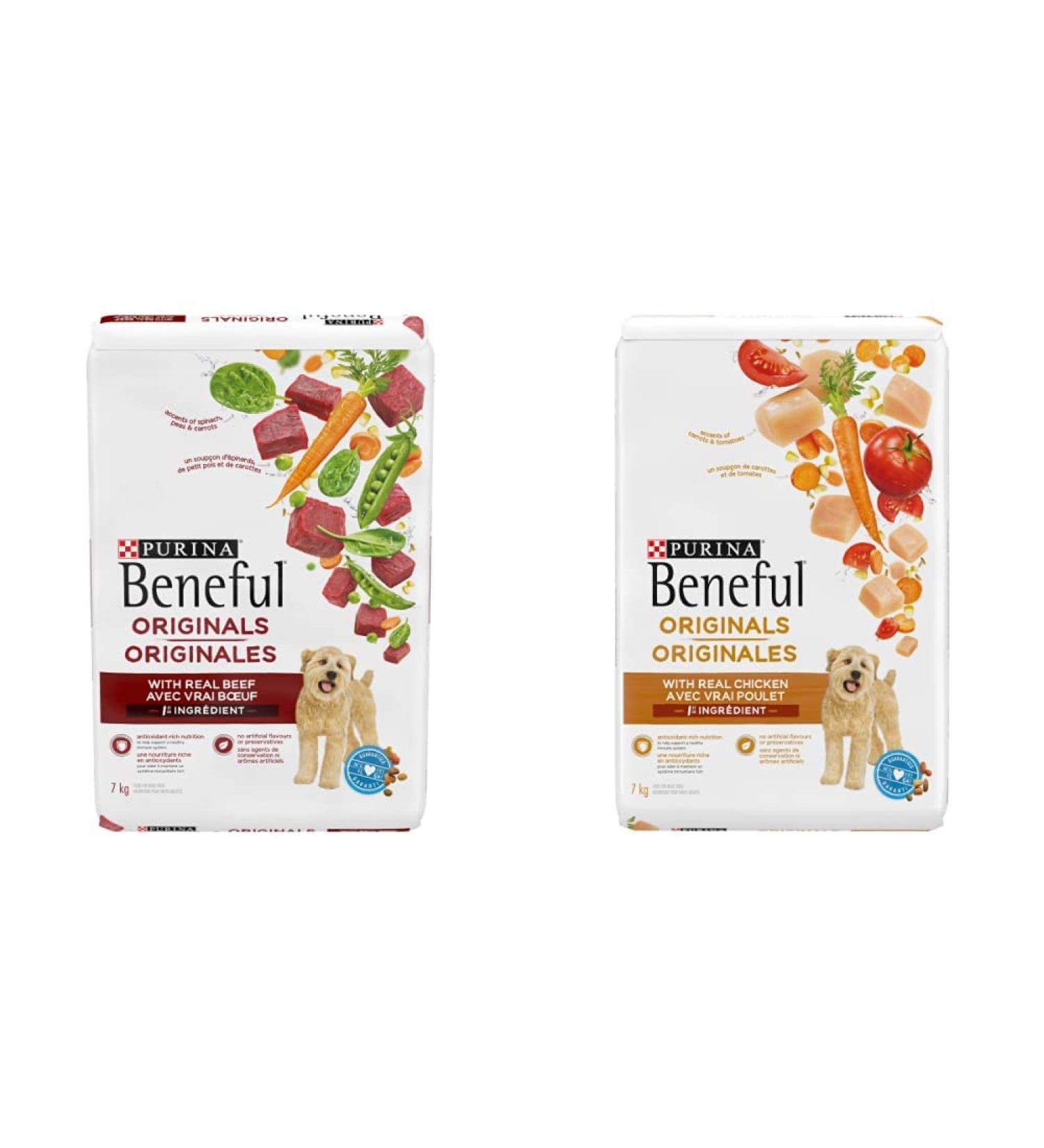 Beneful Originals Dry Dog Food Beef 7 kg + Chicken 7 kg - Buy Online on GoSupps.com