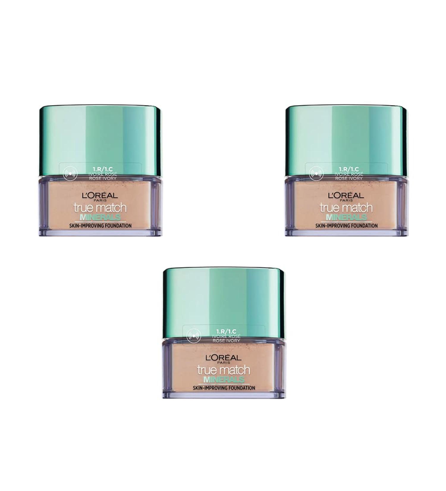 L'Or al Paris Perfect Match Minerals Powder 1.R/1.C Ivory Ros Pack of 3 - Buy Online on GoSupps.com