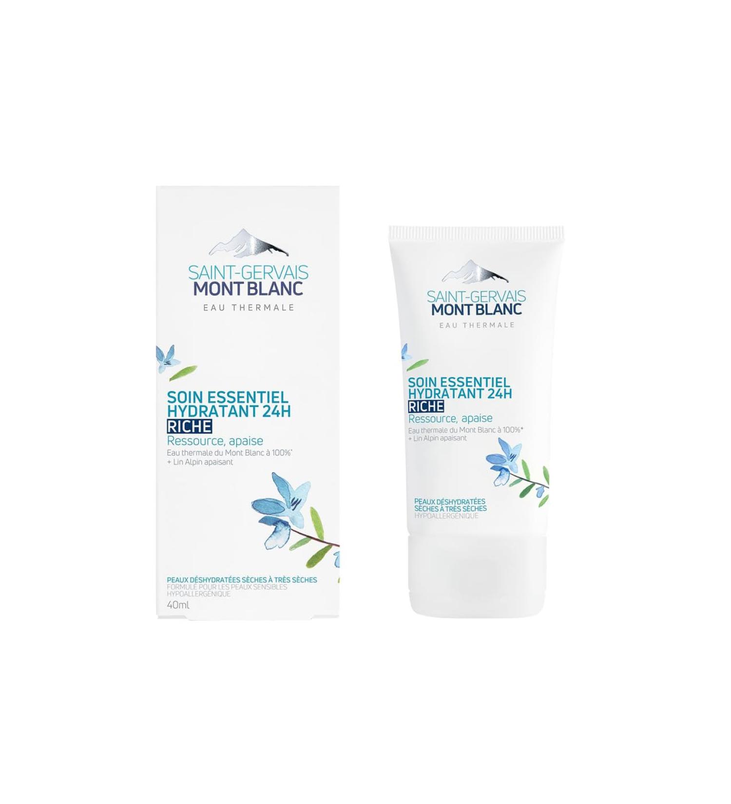 Saint-Gervais Mont Blanc essential moisturizing care 24h rich 40ml - Buy Online on GoSupps.com