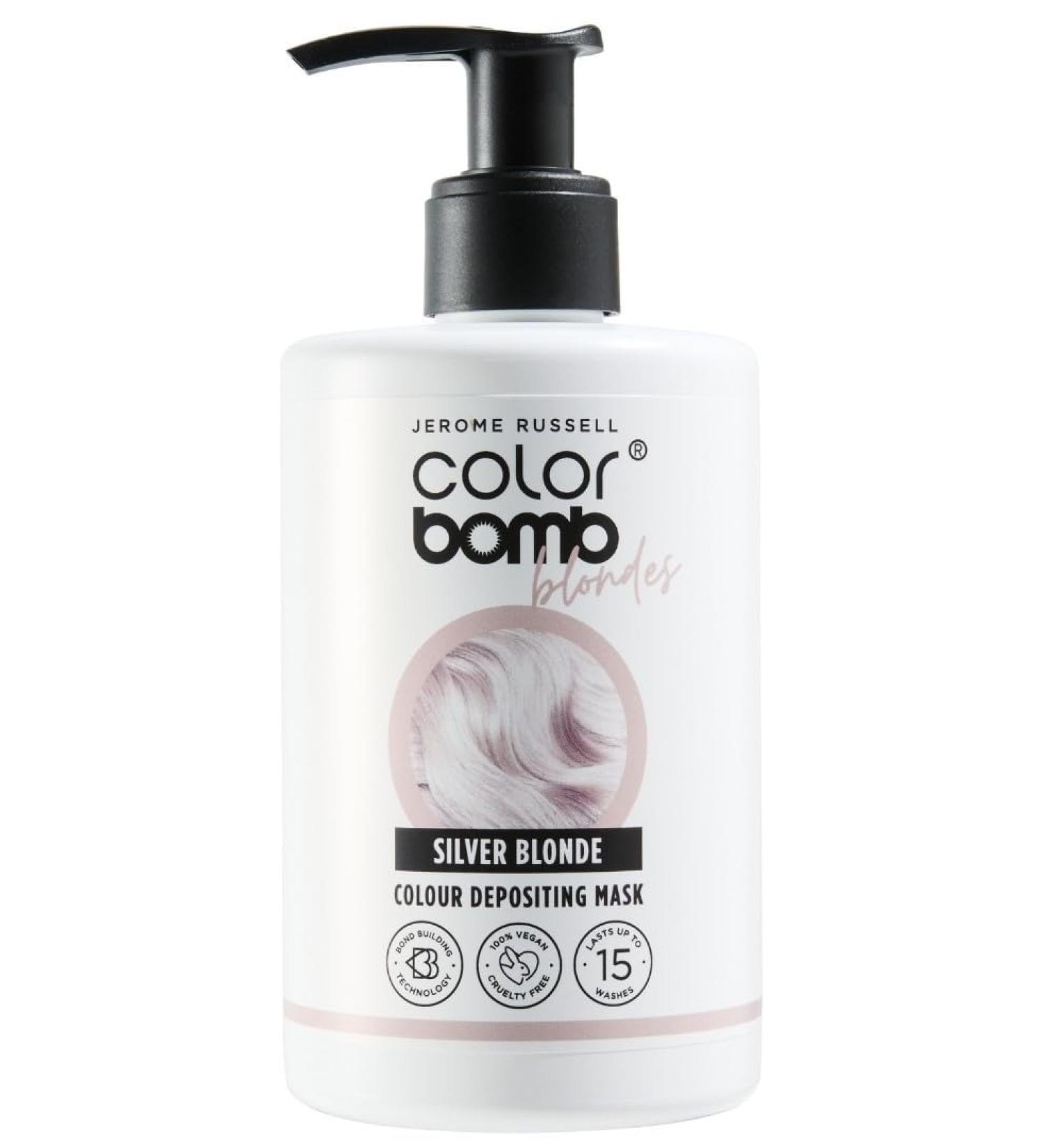 Jerome Russell Color Bomb Blondes - Silver Blonde Colour Depositing Conditioning Mask 300ml - Buy Online on GoSupps.com