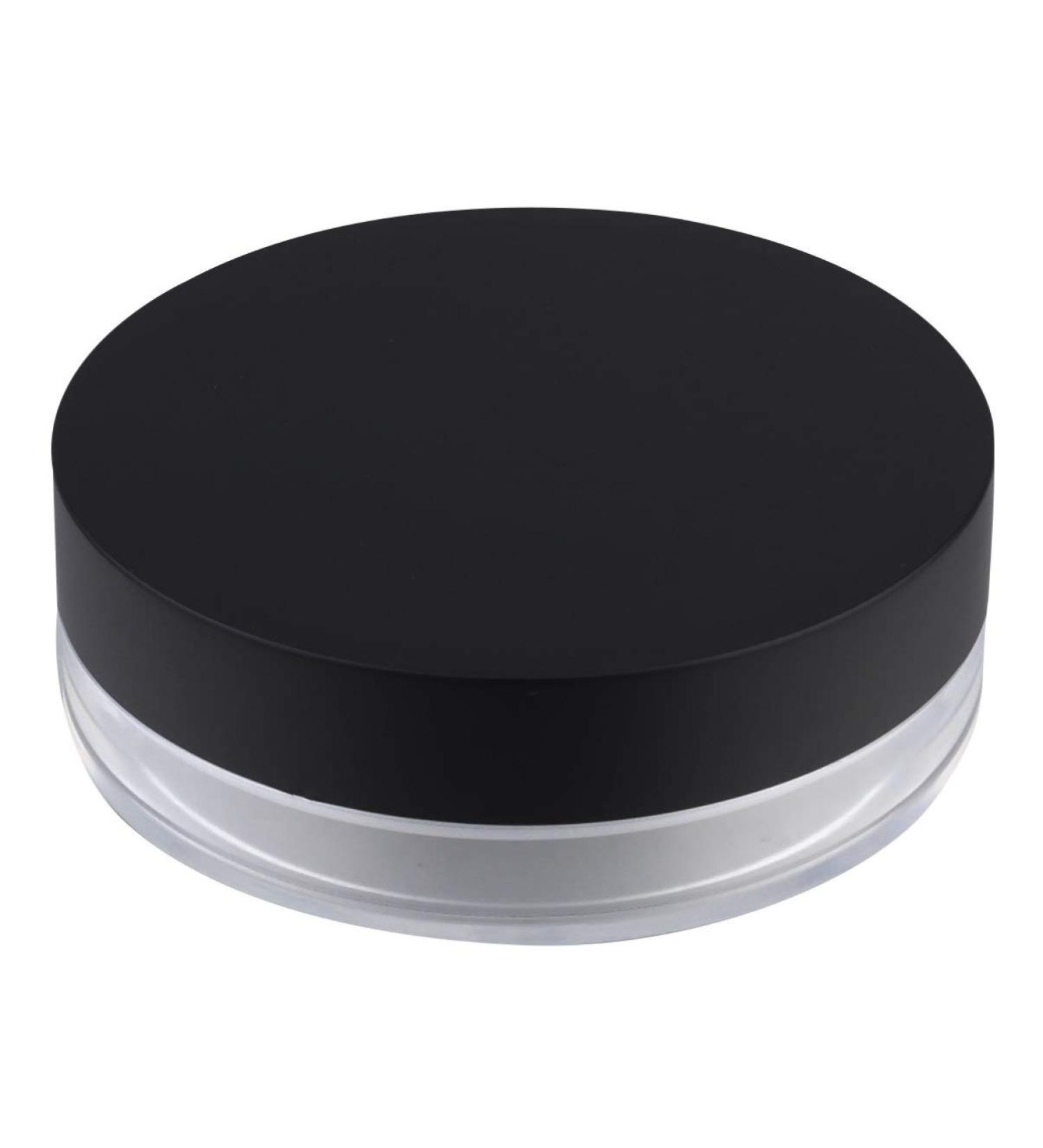 Lurrose Empty Refillable Cosmetic Powder Container Jar 20G Makeup Loose Powder Storage with Transparent Lid & Puff for International Shipping - Buy Online on GoSupps.com