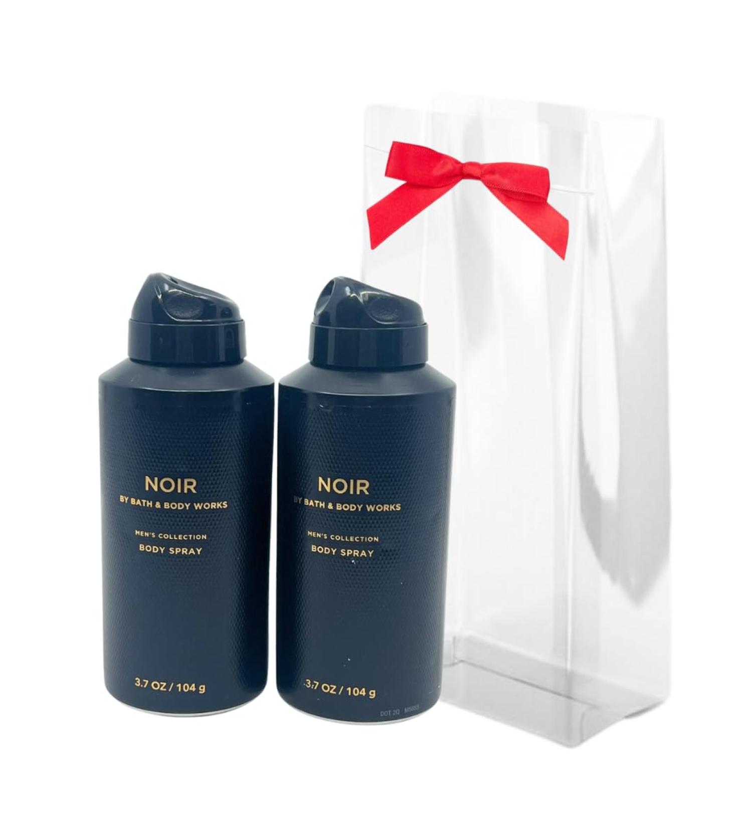Bath & Body Works Men's Collection Deodorizing Body Spray - NOIR - Gift Pack for Holiday - Lot of 2 Black Cardamom Smoky Vanilla Musk 1.85 Fl Oz (Pack of 2) - Buy Online on GoSupps.com