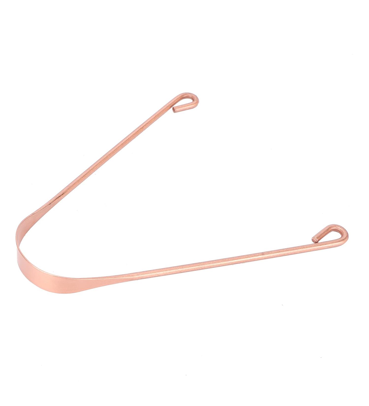 Premium Copper Tongue Scraper for Bad Breath | Robust U-Shaped Design for Effective Mouth Care | Daily Oral Hygiene - Buy Online on GoSupps.com