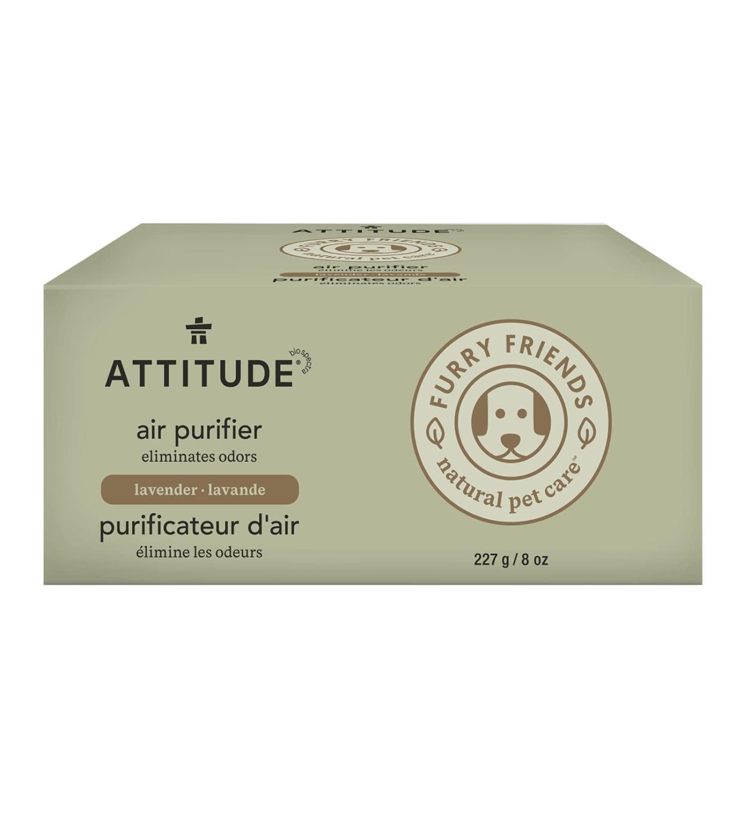 ATTITUDE Furry Friends Natural Pet Care Air Purifier Lavender 8 oz (227 g)
