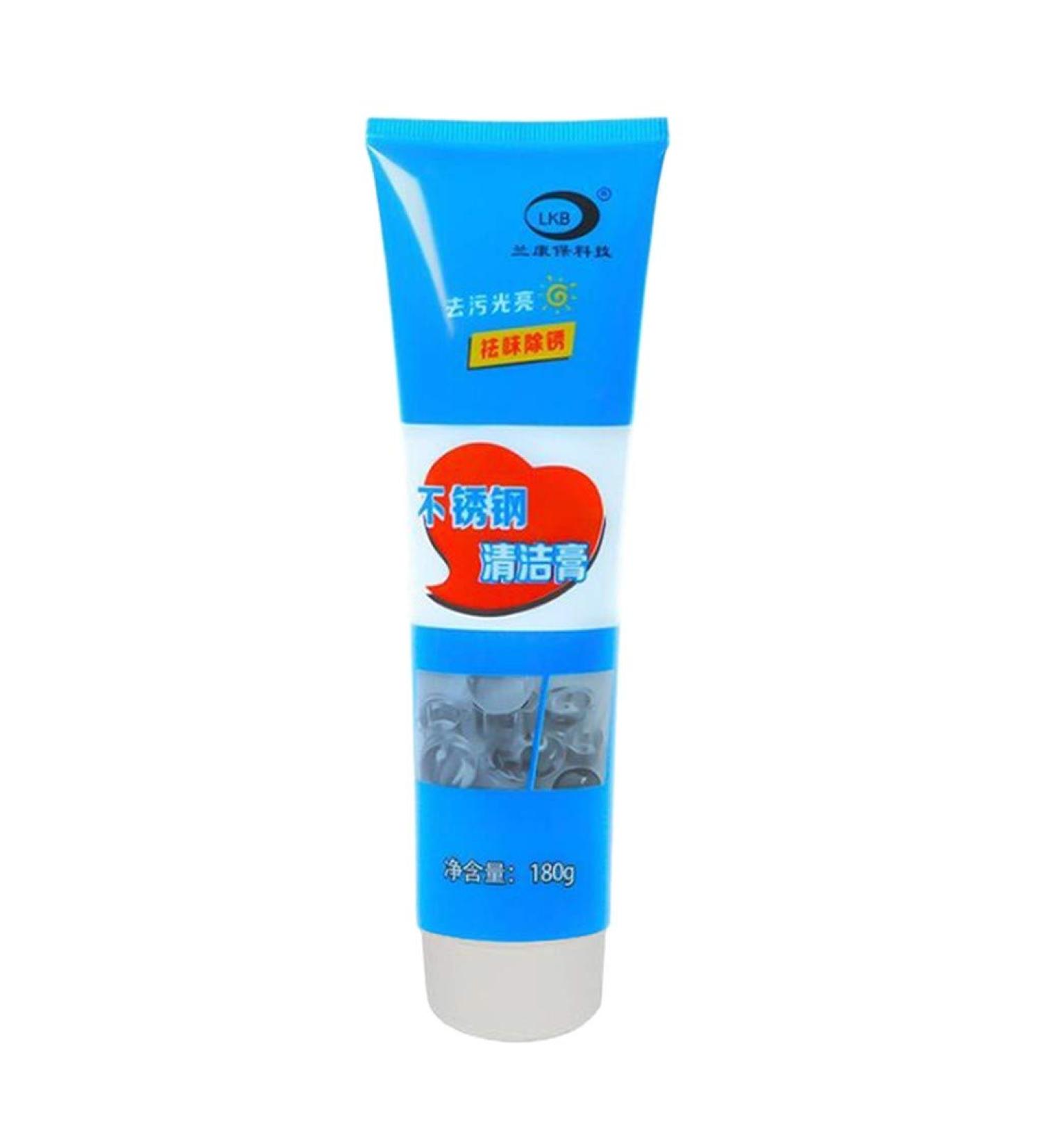 MarryLee Multi-Purpose Magic Stainless Steel Cleaning Paste Polishing Scratching Paste Ceramic Tile Door and Window Pot Pot Bottom polishing Paste for Clean and Brighten Stainless Steel (Blue) - Buy Online on GoSupps.com