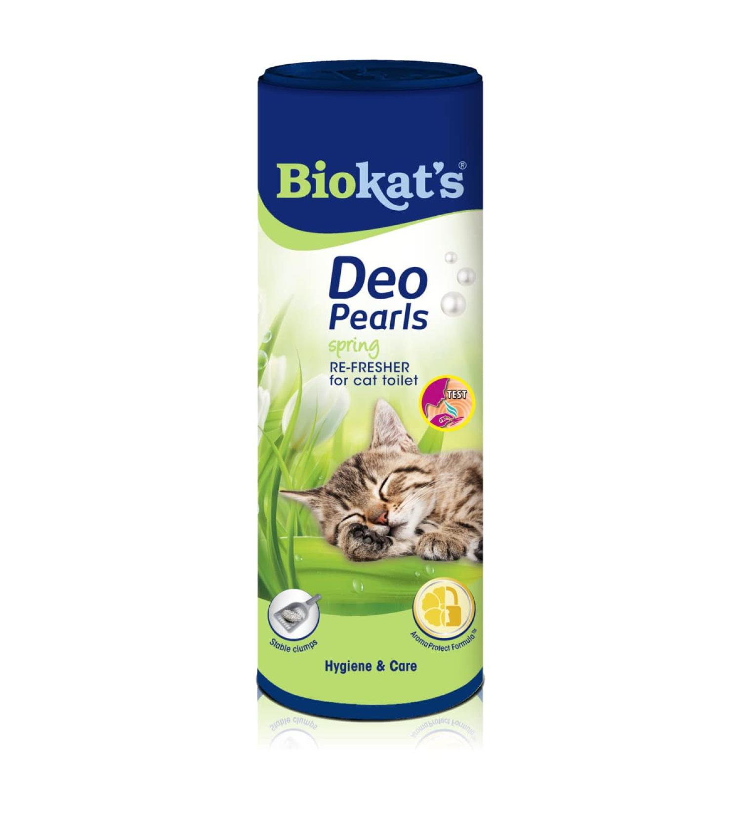 Biokats Deo Pearls Spring - Fragrance Additive for Fresh Cat Litter - 700g Can - Buy Online on GoSupps.com
