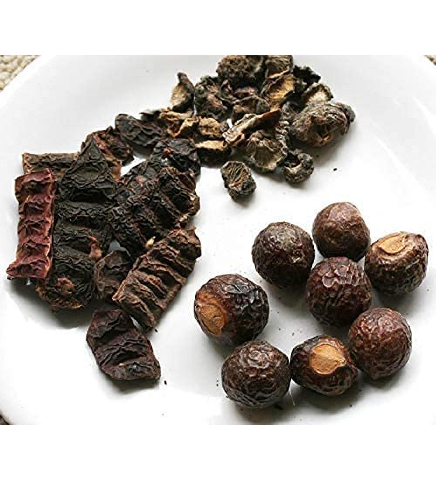 OnMexa Dry Whole Amla Reetha Shikakai | Natural Soapnut Gooseberry & Acacia Concinna | Herbal Hair Care Combo for Cleansing Nourishment & Shine (200g Each)