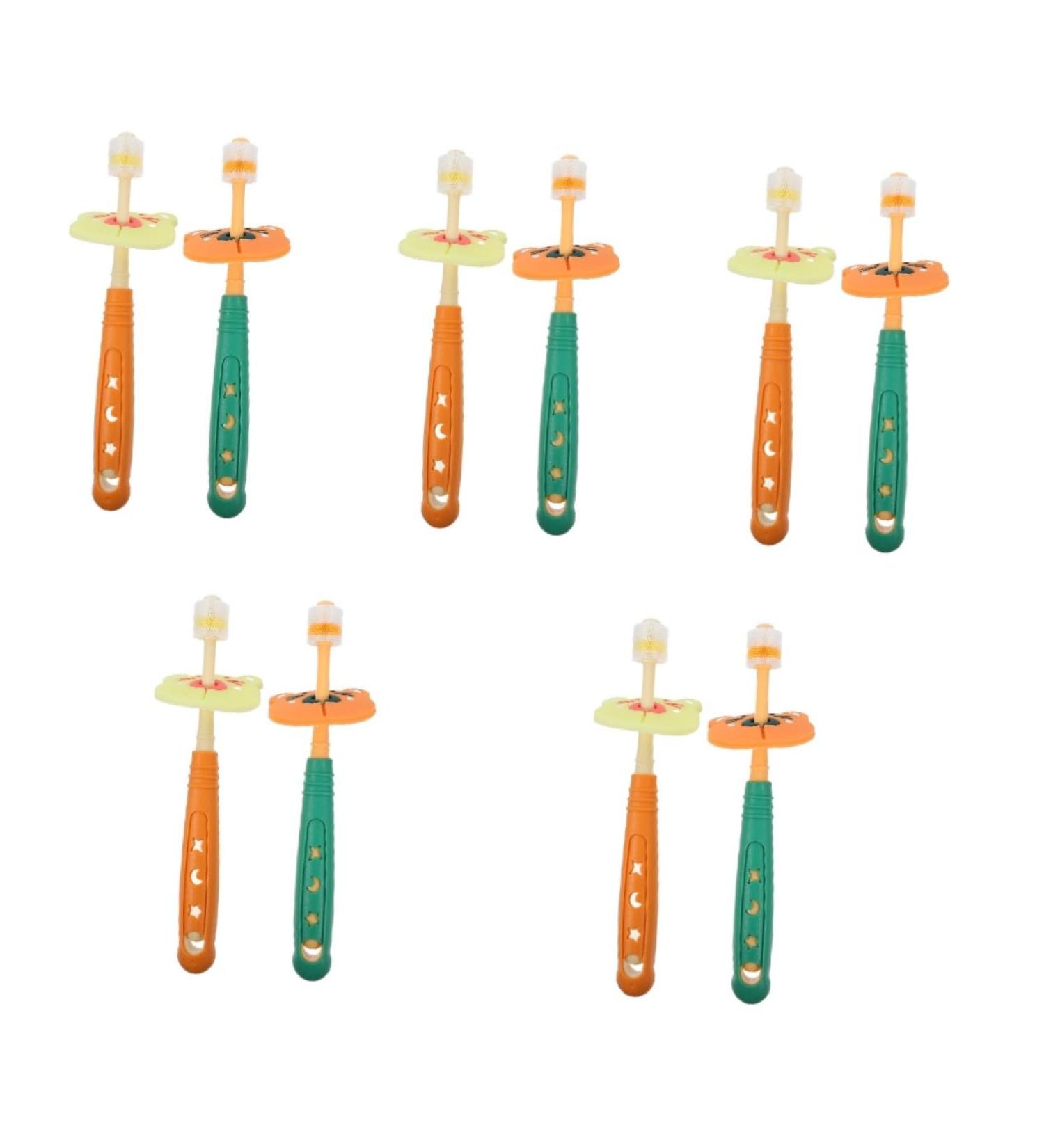 Buy TOVINANNA 10-Piece Infant Toothbrush Set - Travel-Friendly Mouth Cleaning & Training Brushes - Buy Online on GoSupps.com