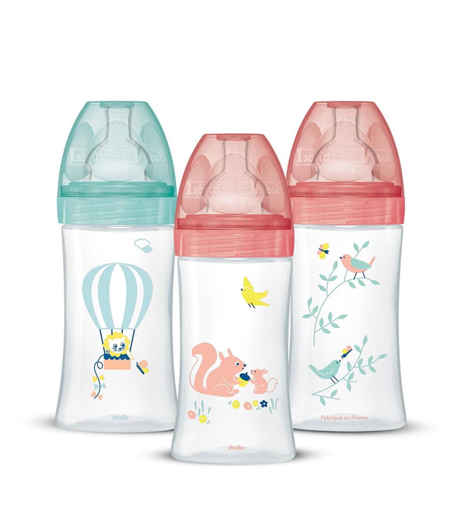 Pack of 3 Sensation+ Anti-Colic Baby Bottles Girl 270ml 0-6 Months Flat Teat Flow 2 - Buy Online on GoSupps.com