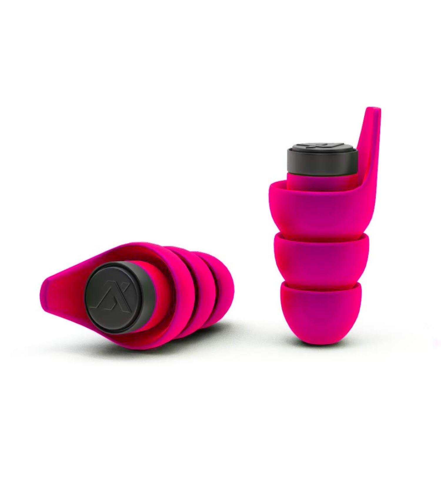 Axil XP Reactor Ear Plugs for Noise Reduction Hearing Protection Earplugs w/ a Dynamic Mesh Filtering System Ear Protection for Shooting Motorcycles Concerts Construction Sleeping & More Pink