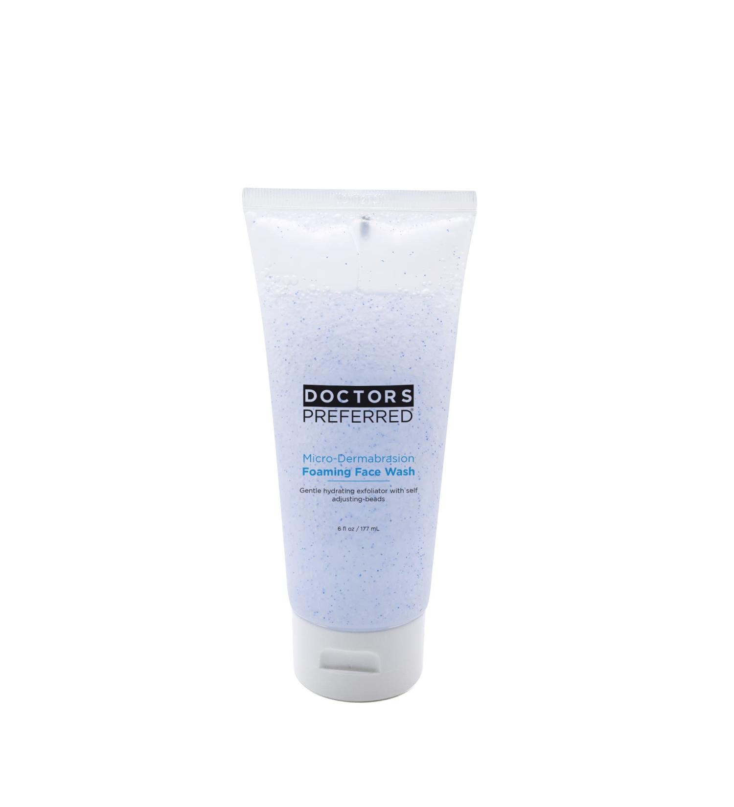 Doctors Preferred Micro-Dermabrasion Exfoliating Face Wash | Gentle Daily Cleanse & Exfoliate for Radiant Skin | 6 oz (2 Month Supply - Buy Online on GoSupps.com