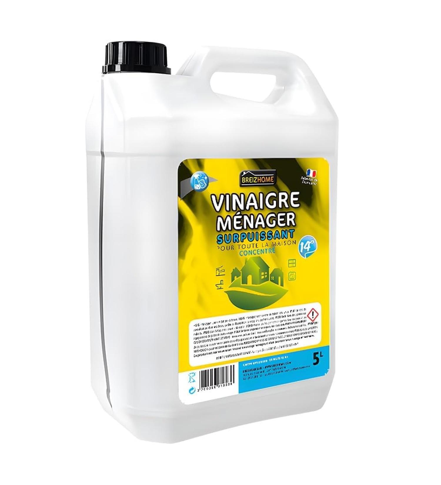 Household white vinegar 14° 5L - Made in France