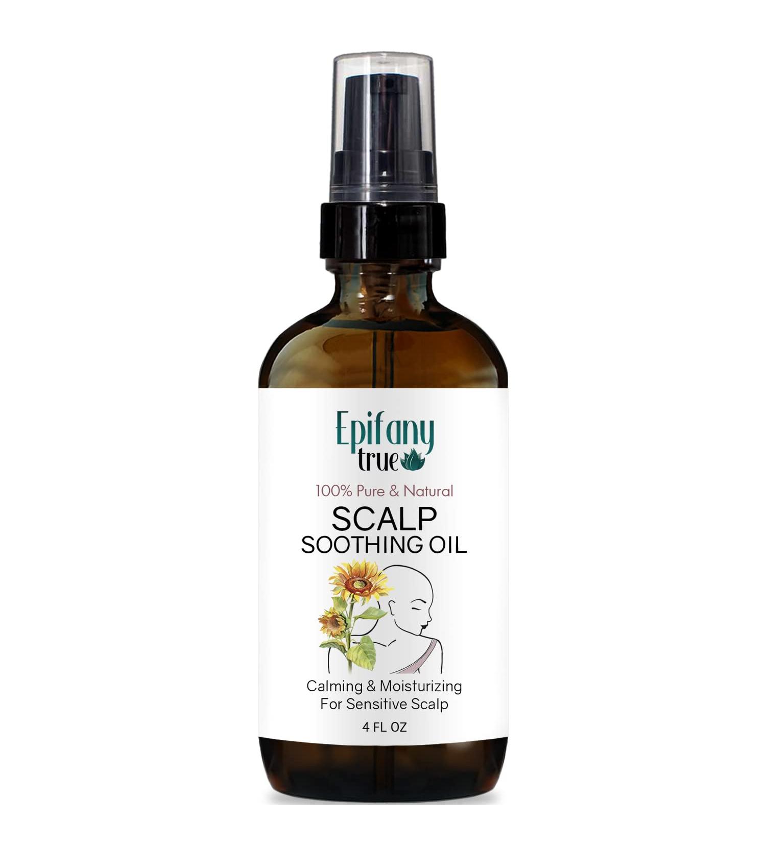 Epifany True Scalp Soothing Oil 4oz - 100% Natural & Vitamin E Rich for Itchy Dry Scalp | Intensely Moisturizing & Calming to Sunburns - Buy Online on GoSupps.com