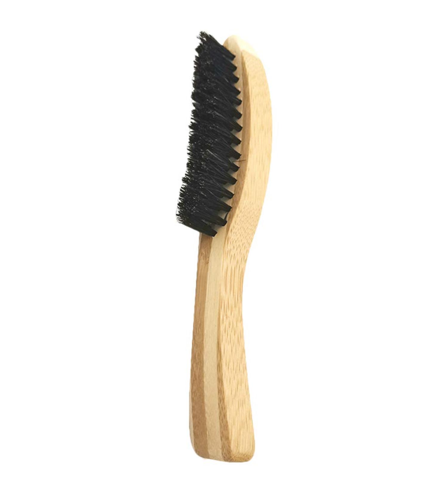 Beard Brush for Men - Wooden Stubble & Growth Comb | Badger Hair & Mustache Grooming - Buy Online on GoSupps.com