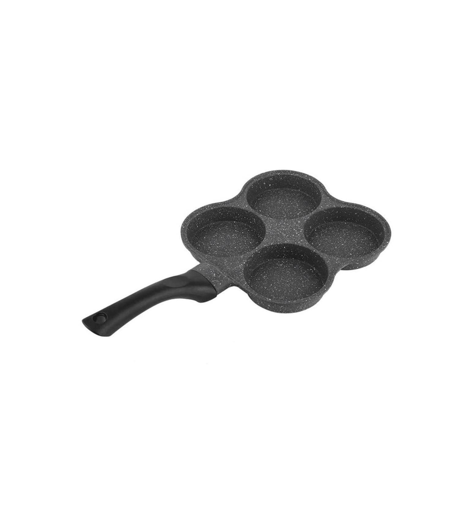 WIPPWER Saucepan 4-Hole Pancake Omelet Eggs Pan Frying Pot Breakfast Maker Kitchen Utensil Saucepan Cookware Wok - Buy Online on GoSupps.com