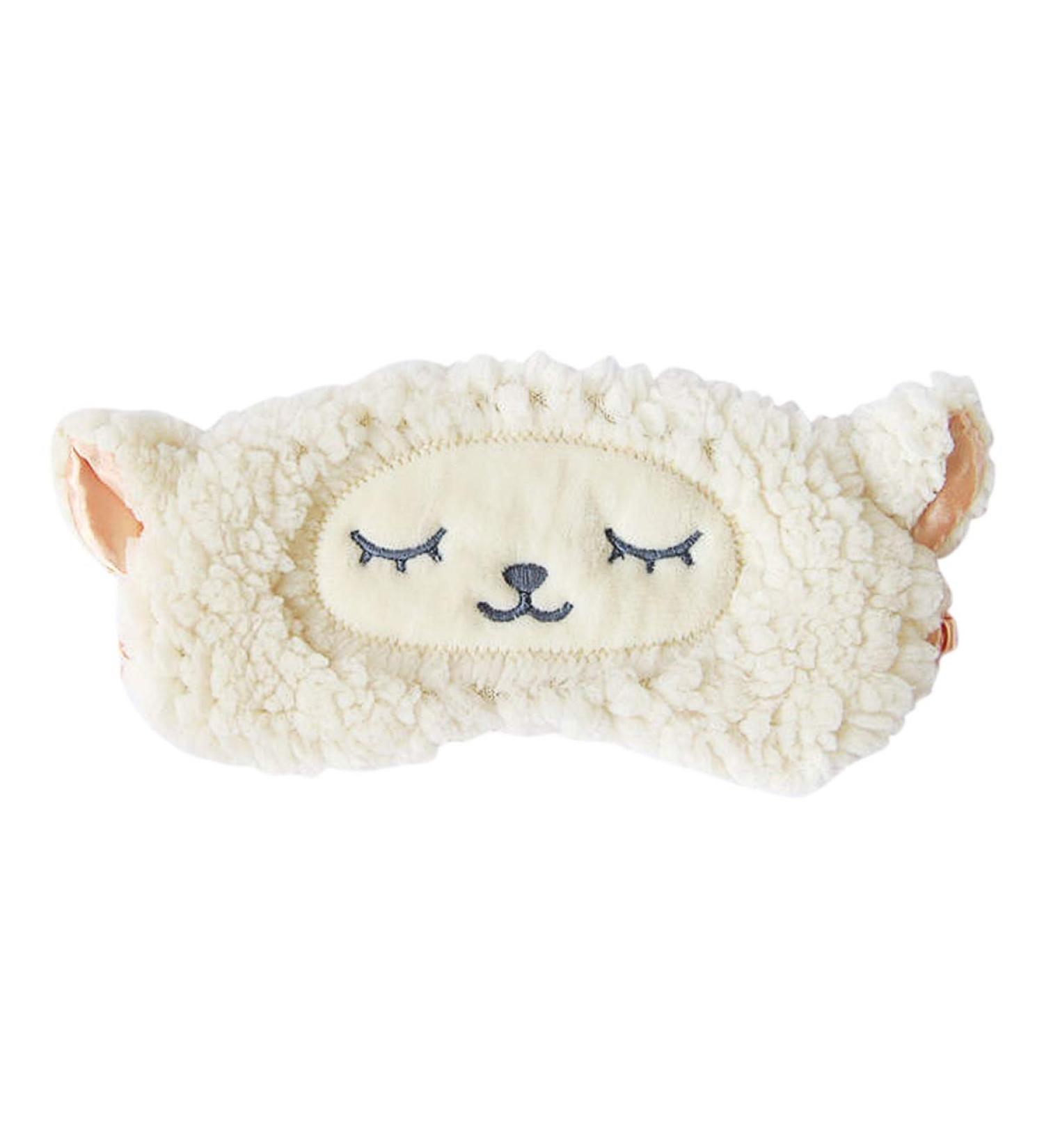 Homewins Ultra-Soft Plush & Silk Sleep Mask - Light-Blocking Eye Mask for Women - Perfect for Sleep & Parties (Sheep Design) - Buy Online on GoSupps.com