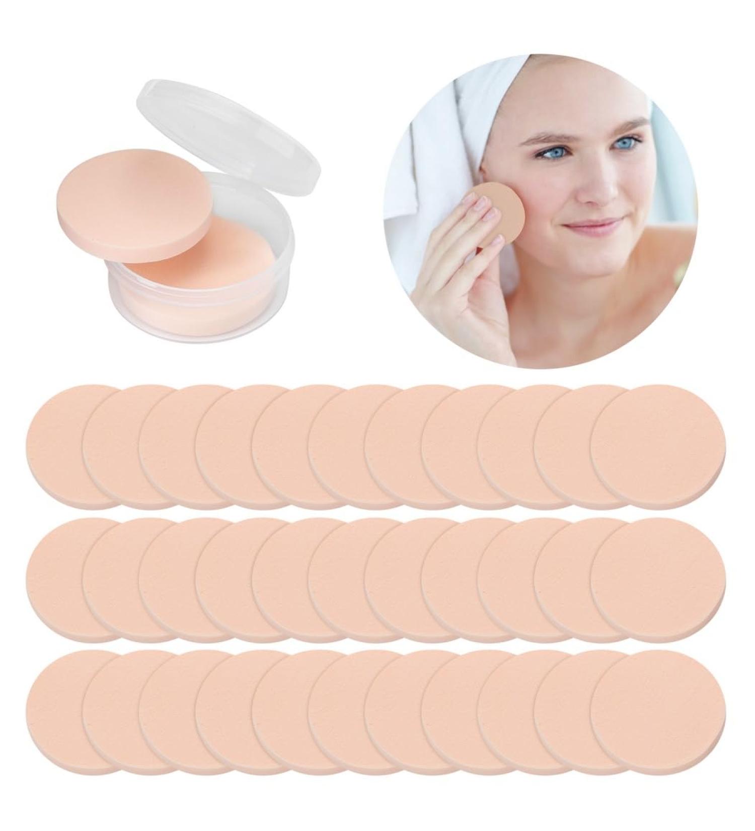 Set of 100 Ultra Soft Blender Sponges for Makeup | Round Eye & Face Foundation Puffs for Dry & Wet Use - Perfect for Flawless Application - Buy Online on GoSupps.com