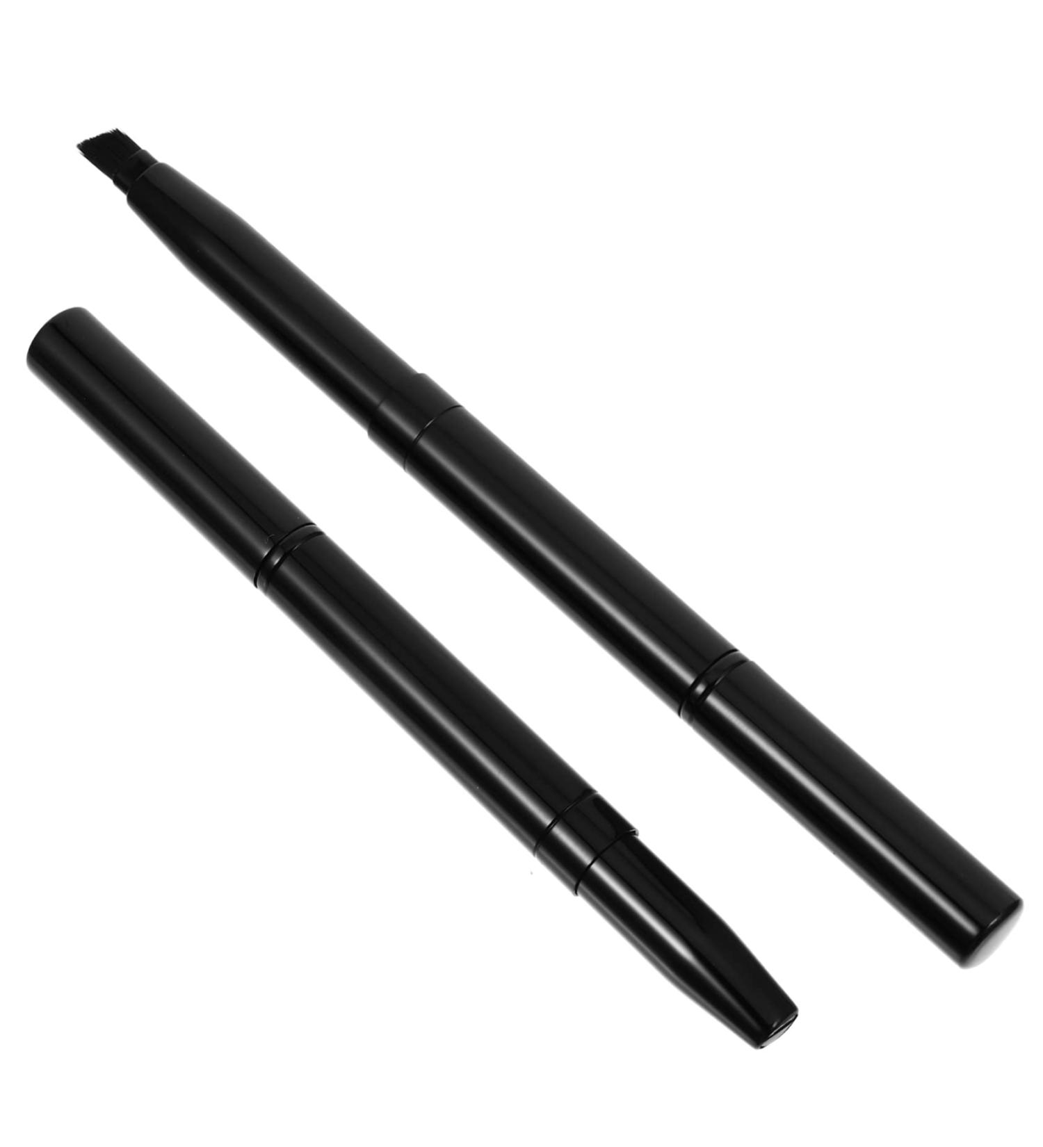 FRCOLOR 4pcs Retractable Eyebrow Brush Set - Portable Cosmetic Eyeliner & Eye Brow Shaping Kit - Travel-Friendly Mini Beauty Brushes (Black 2pcs - Buy Online on GoSupps.com