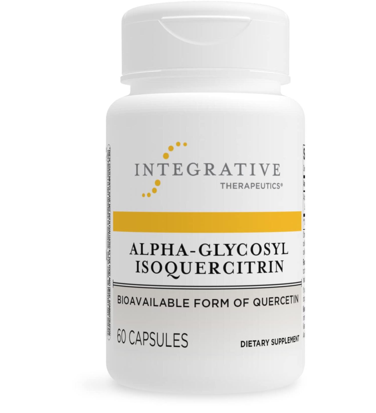 Integrative Therapeutics Alpha-Glycosyl Isoquercitrin - Antioxidant Support - 60 Vegan Capsules - Buy Online on GoSupps.com