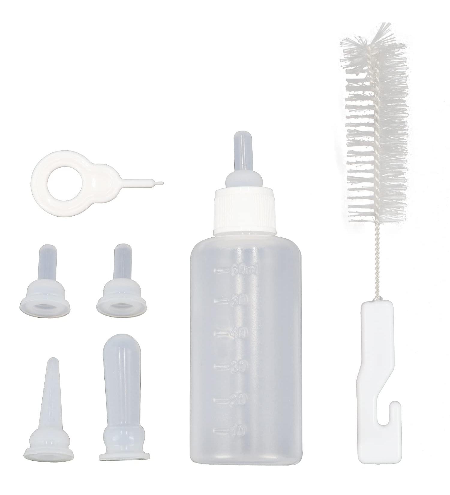 QIYADIN Pet Nursing Bottles Kit for Cats and Dogs - Nursing Milk Bottle for Newborn Pets - Buy Online on GoSupps.com