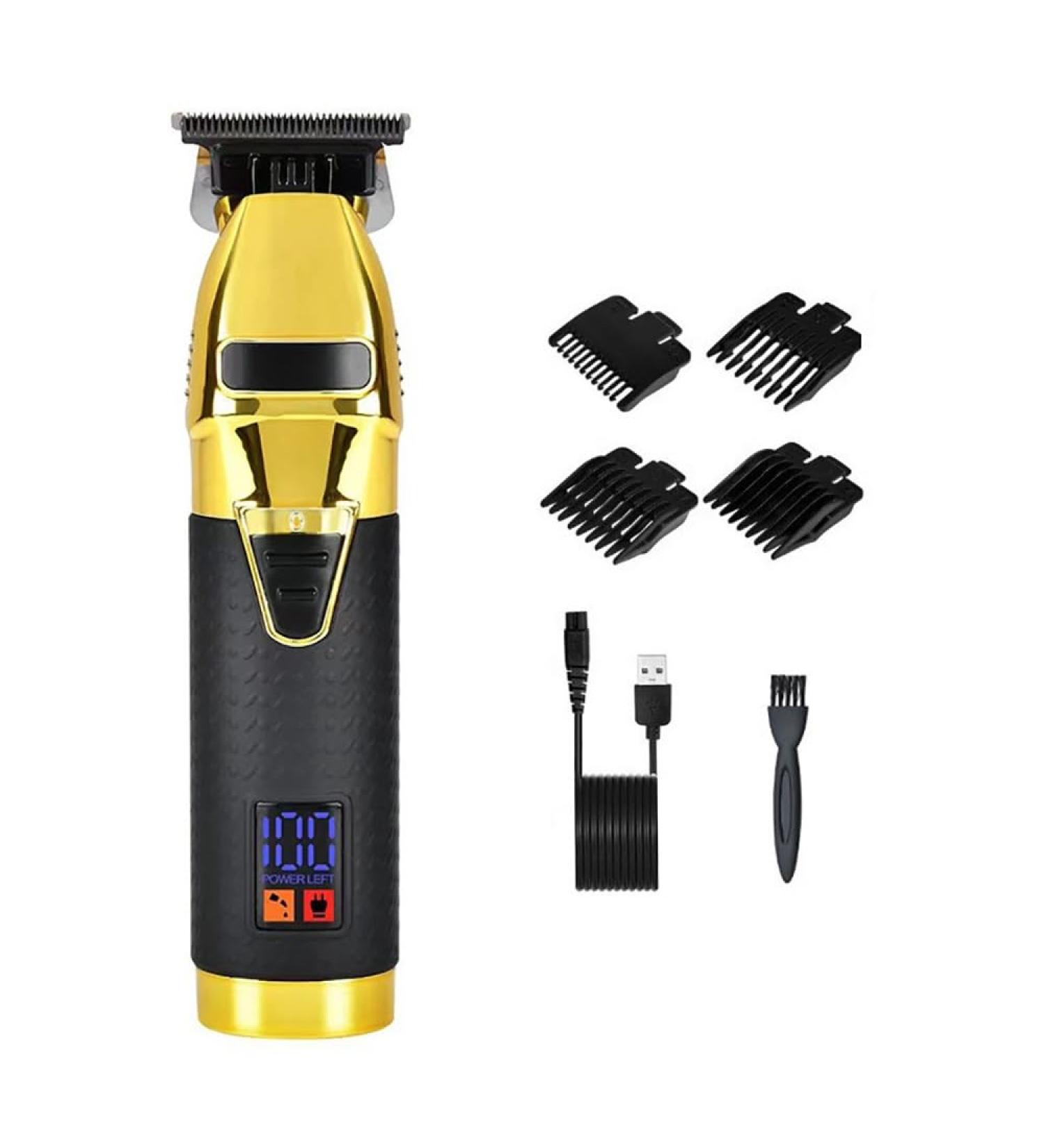 High-Power Gold Black Hair Clippers for Body Hair Finishing | Electric Hair Clipper for Precision Grooming - Shop Internationally - Buy Online on GoSupps.com