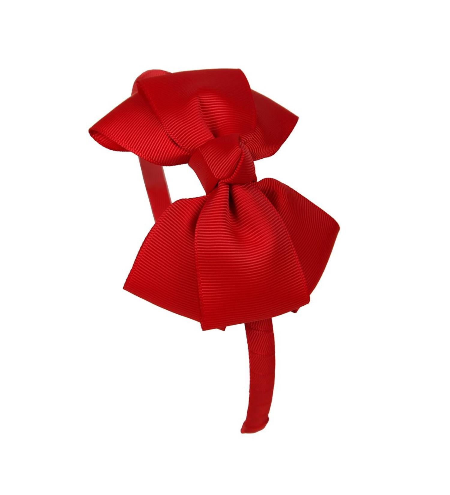SHEMAY Fashion Red Grosgrain Ribbon Hair Bows & Headbands for Toddlers Girls Kids - One Size - Buy Online on GoSupps.com