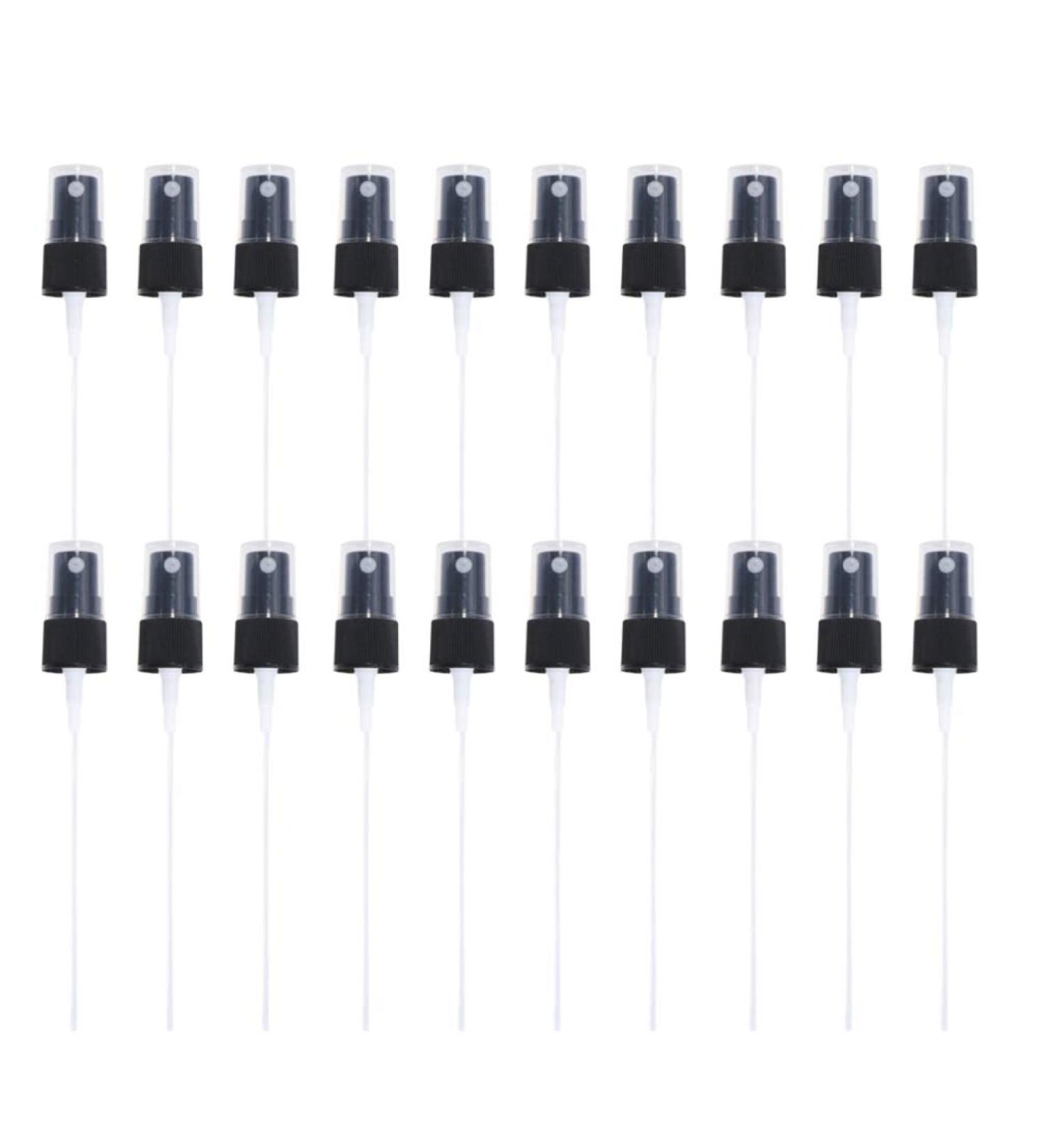 20PCs Black Pump Heads for Spray and Essential Oil Bottles - Ideal for Travel Kitchen & Bathroom Use - Buy Online on GoSupps.com