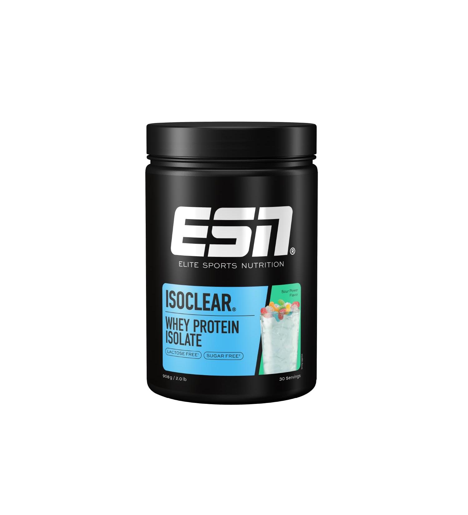 ESN Isoclear Whey Isolate Protein Powder - Sour Power 908g | Fruity Clear Whey Tested Quality Made in Germany | International Shipping - Buy Online on GoSupps.com