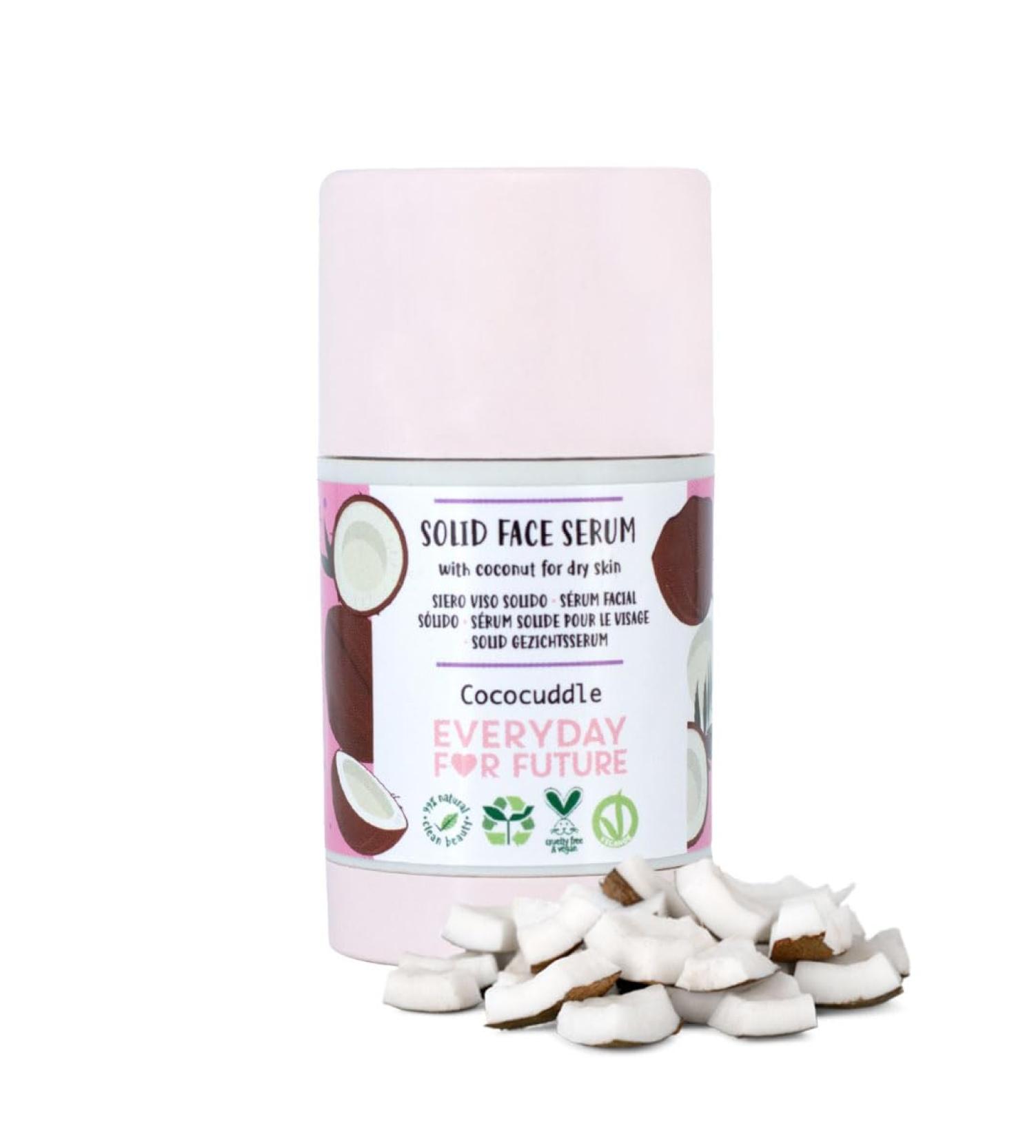 Coconut Solid Face Serum Stick - Vegan Cruelty-Free & 99% Natural Moisturizer (1.06 oz - Buy Online on GoSupps.com