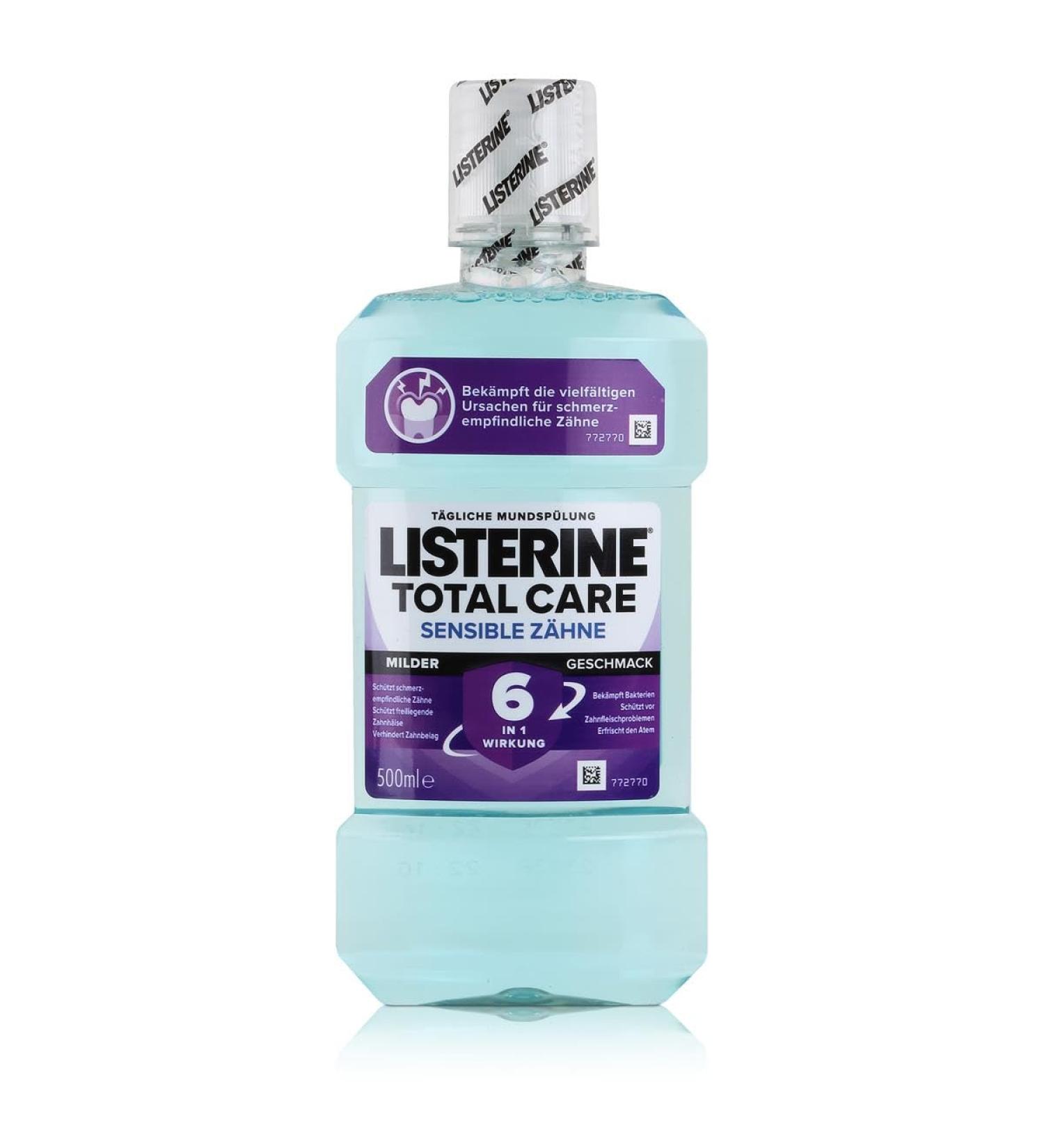 LISTERINE Total Care Clean Mint Mouthwash 500 ml - Fresh Breath & Oral Health | International Shipping Available - Buy Online on GoSupps.com