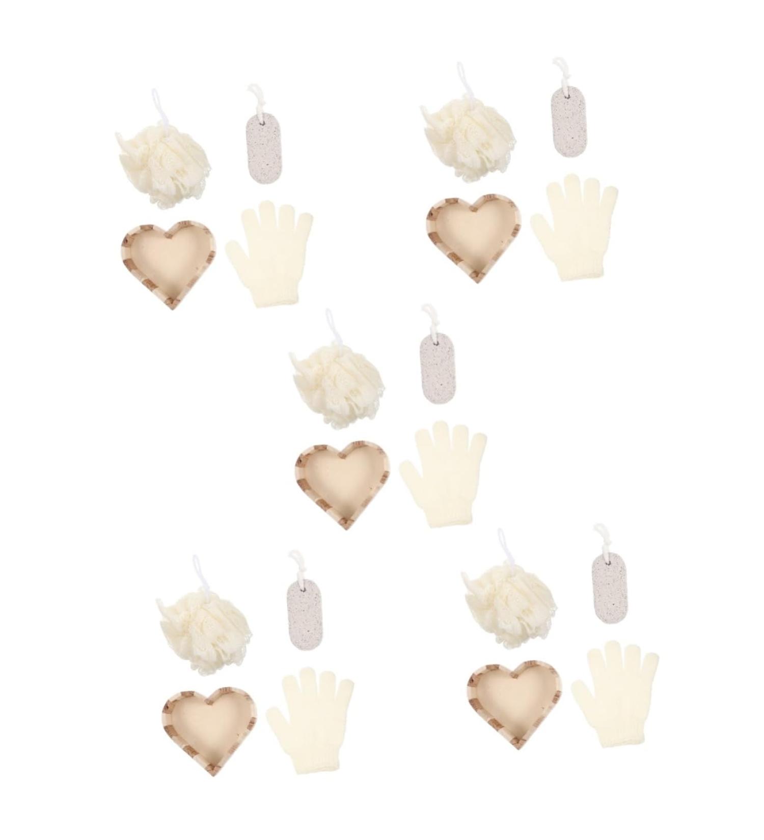 Buy 5 Sets Bath Accessories - Bath Scrubber Gloves & Body Clean Tools for Ultimate Relaxation - Buy Online on GoSupps.com