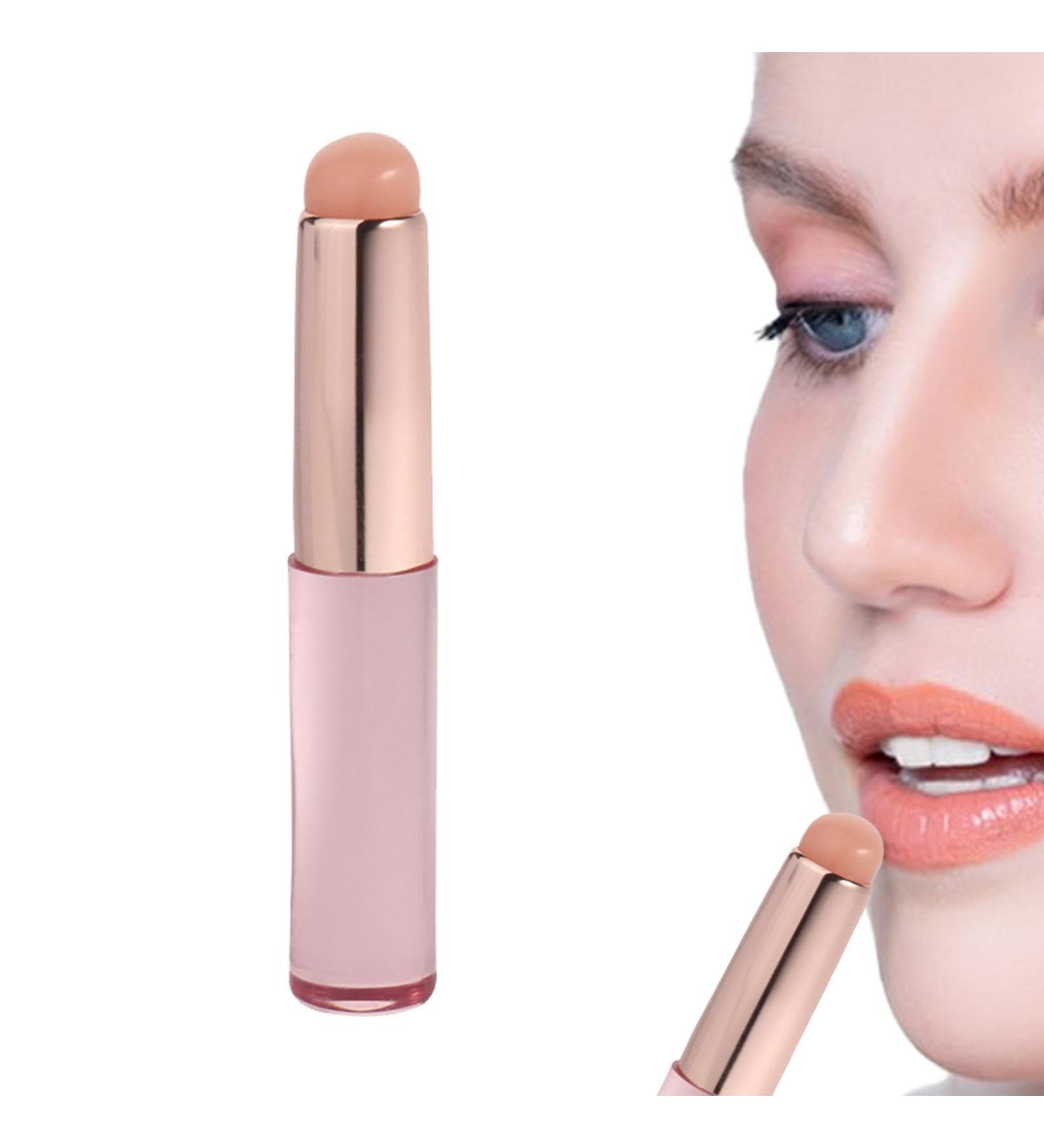 Huayeex Lip Applicator | Mini Silicone Lipstick Brush | Reusable Versatile Small Lipstick Applicator Brush with Lid for Lipstick Lip Gloss Pink - Buy Online on GoSupps.com