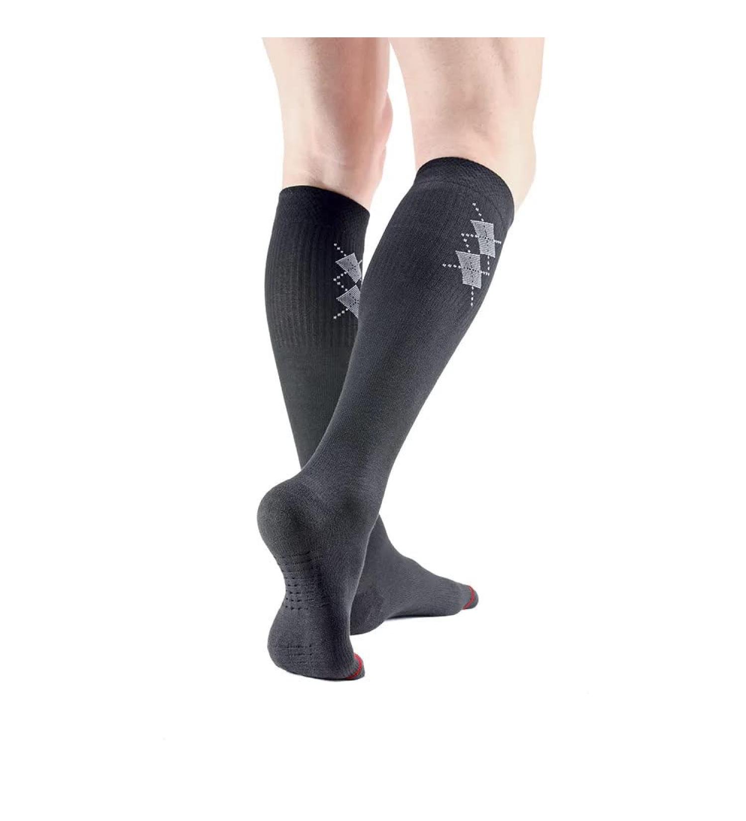 Gibaud Venactif Optimum Tech Men's Medical Compression Socks Class 2 - British Black 3L | International Shipping Available - Buy Online on GoSupps.com