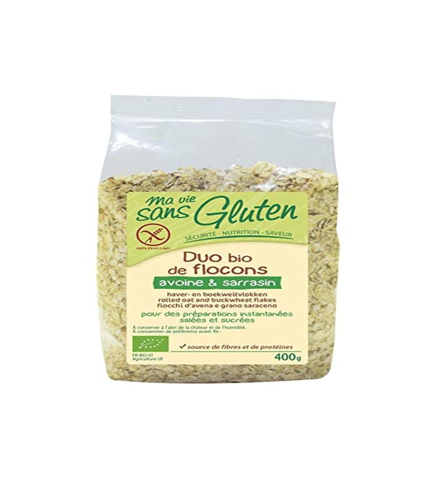 Ma vie sans gluten Bio Oat & Buckwheat Flakes Duo, 400 g, 1 Unit