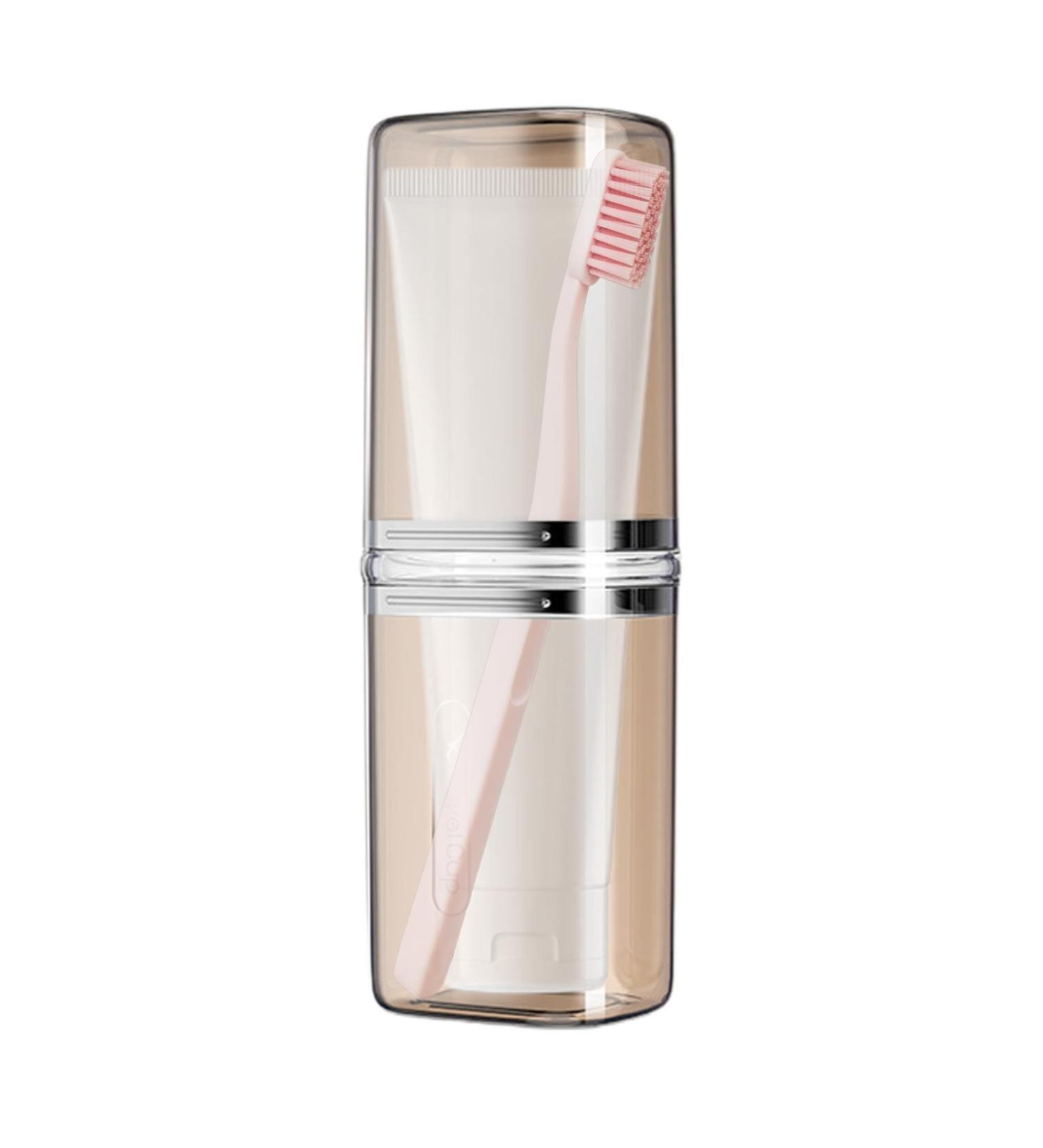 Buerfu Portable Toothbrush Case - Travel-Friendly Toothbrush Organizer & Cup for Camping & On-the-Go - Buy Online on GoSupps.com