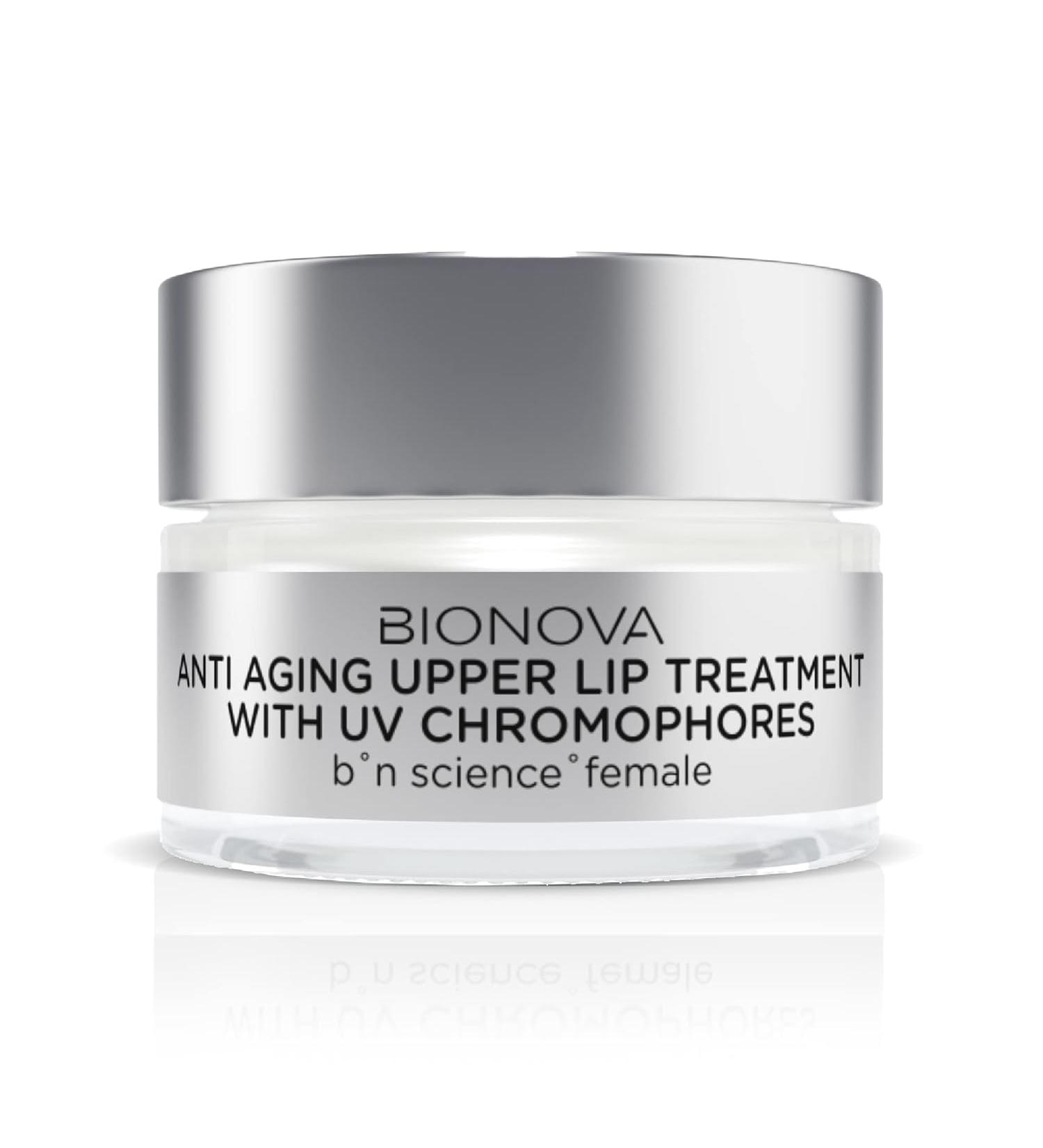 BIONOVA Anti-Aging Upper Lip Treatment with UV Chromophores - Reduce Mild to Deep Vertical Lip Lines Wrinkles and Prevent Lipstick Bleeding (0.5 oz) - Buy Online on GoSupps.com