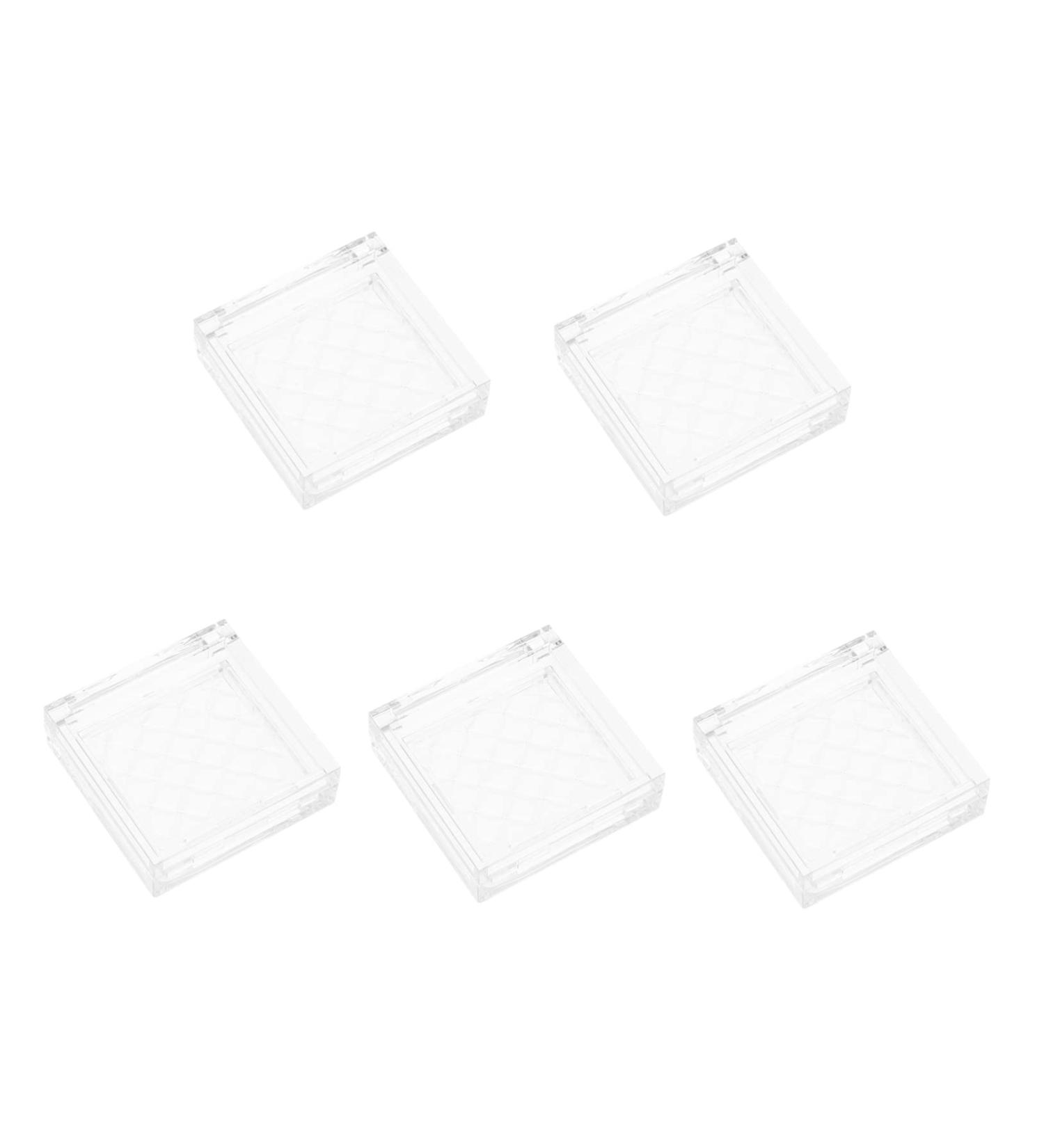 Housoutil 5pcs Eye Shadow Box Highlighters Empty Eyeshadow Empty Highlighter Case Travel Magnetic Packing Box - Buy Online on GoSupps.com