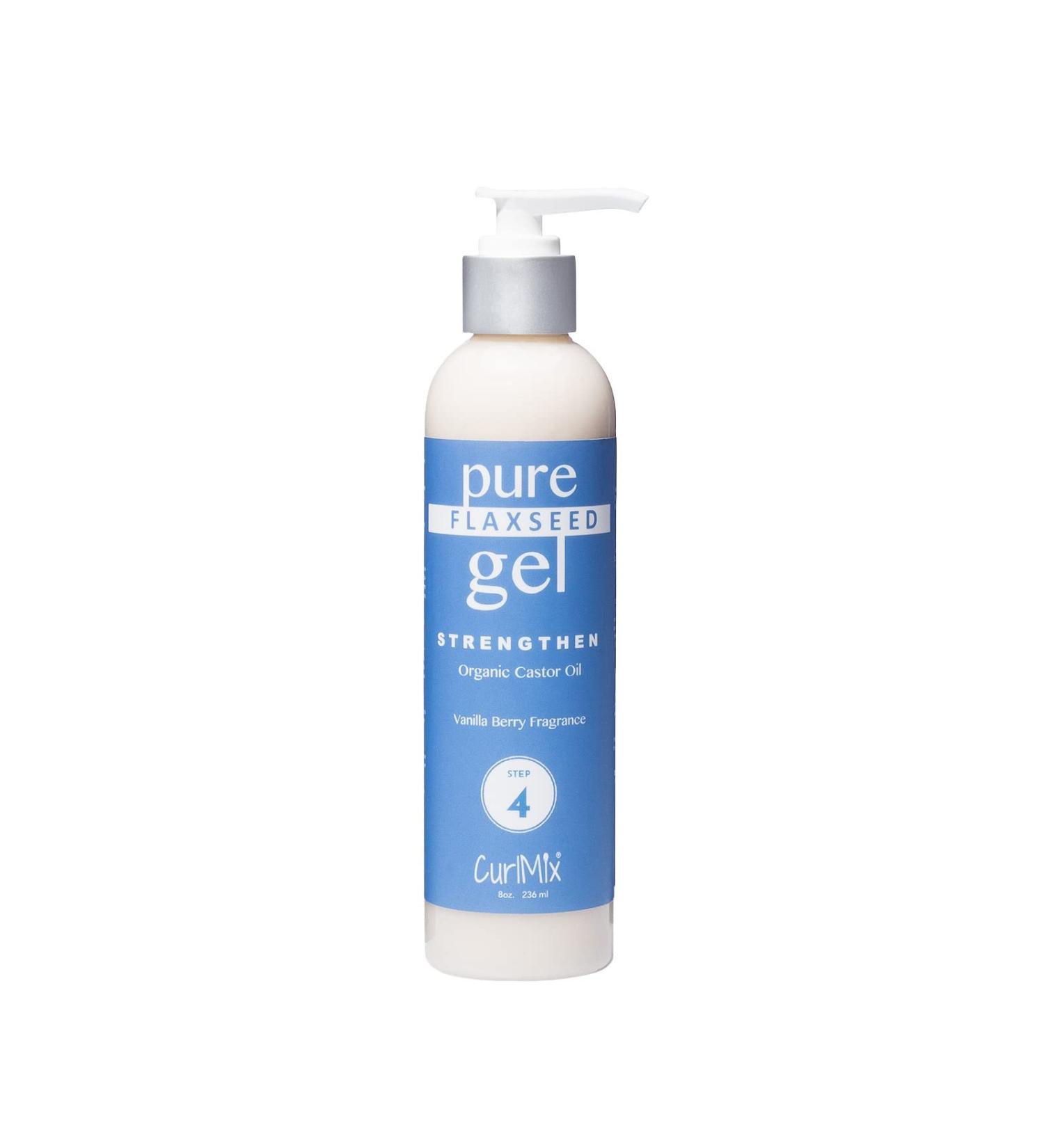 CurlMix Organic Flaxseed Gel with Castor Oil - Define & Strengthen Curls - Vanilla Berry - 8 fl oz - Buy Online on GoSupps.com